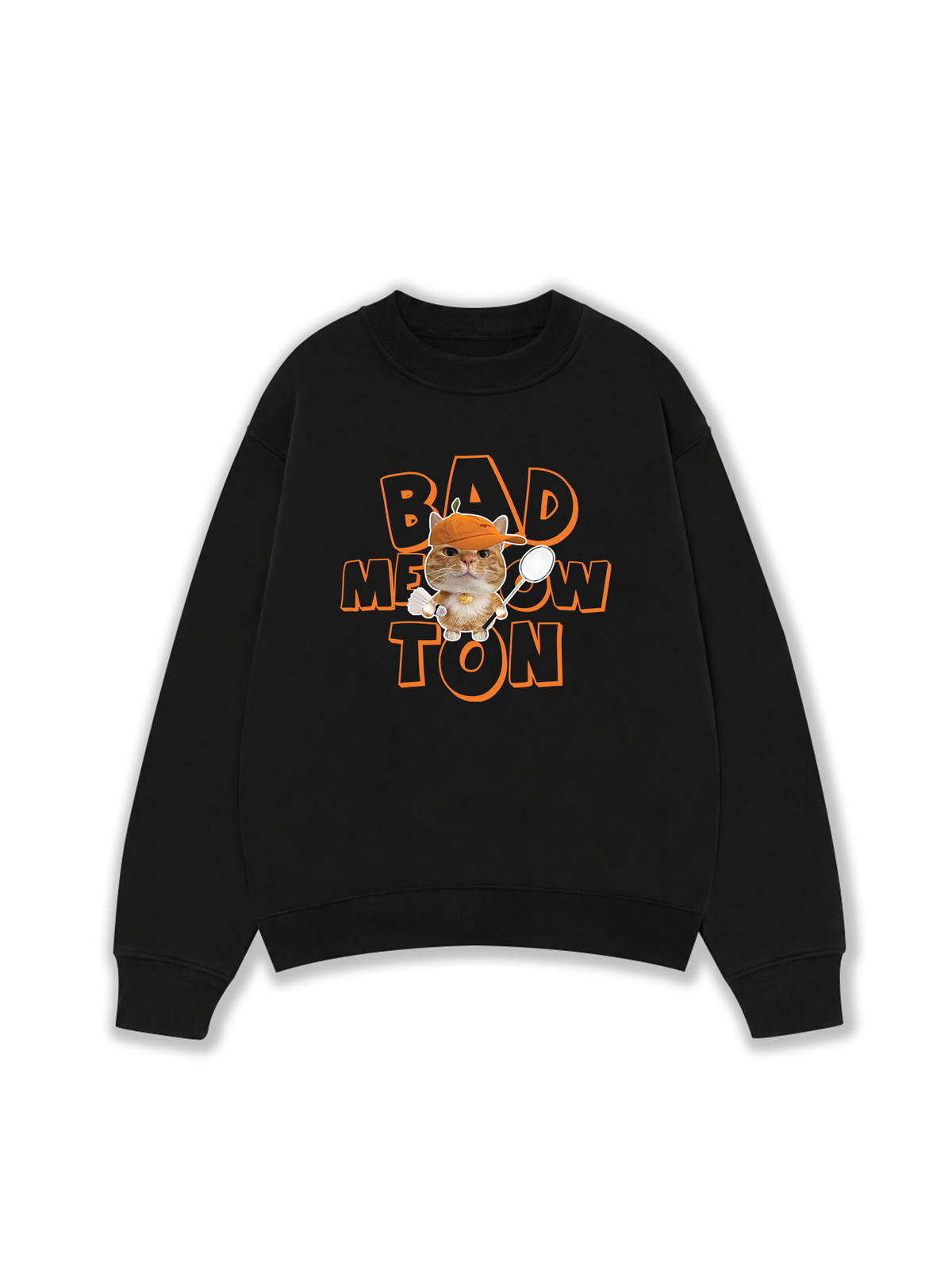 Áo Sweater Nỉ Hai Da Badminton Cute Cat