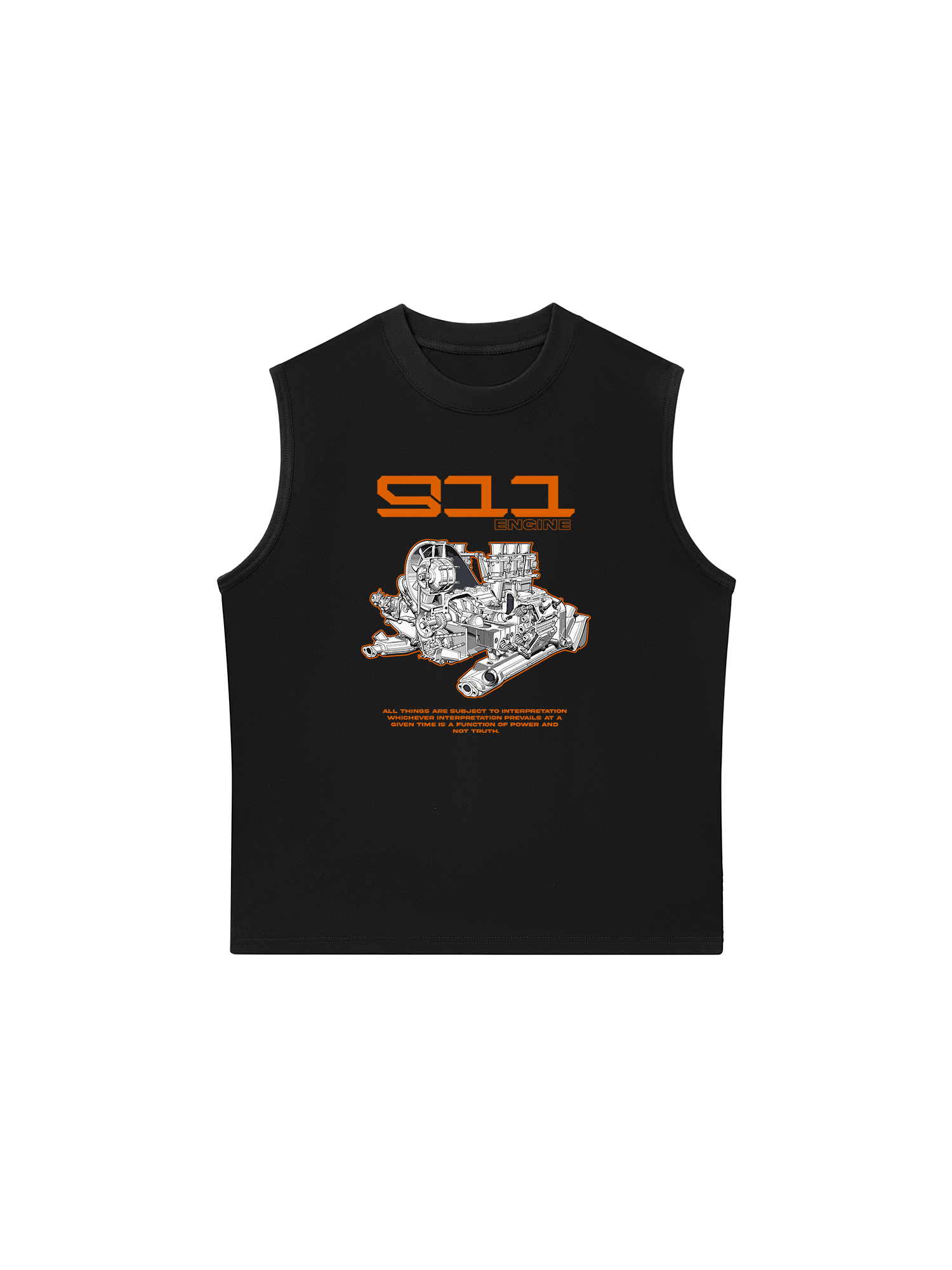 Áo Ba Lỗ Relaxed Fit Porsche 911 Engine