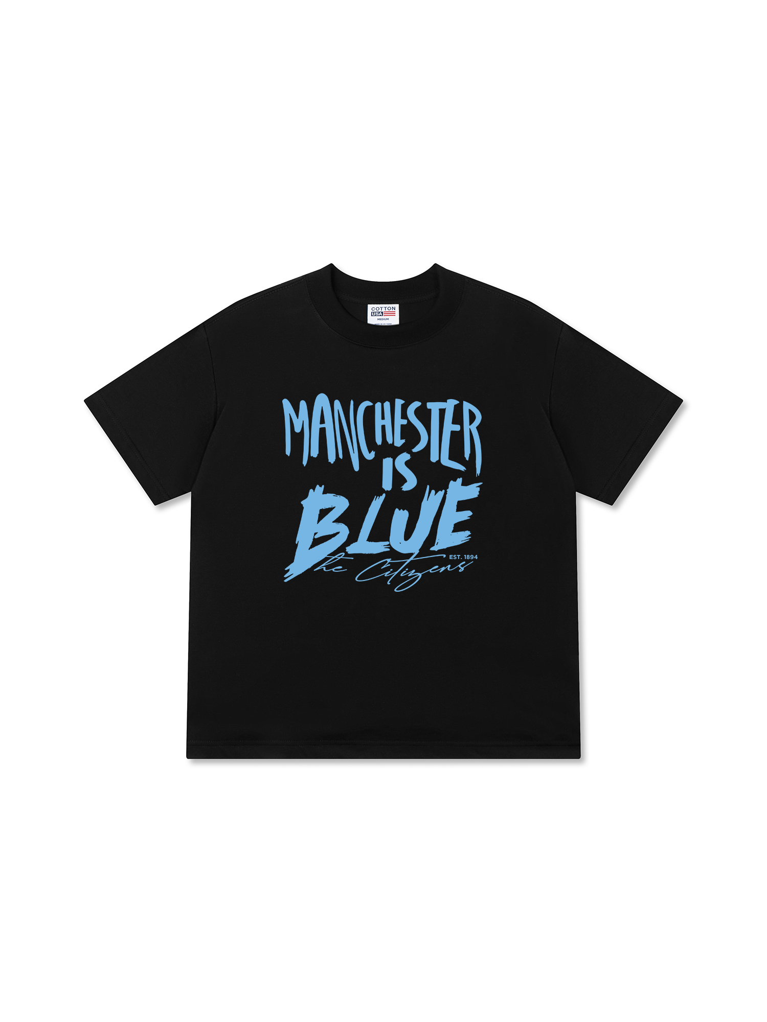Áo Thun Relaxed Fit Soccer Manchester is Blue