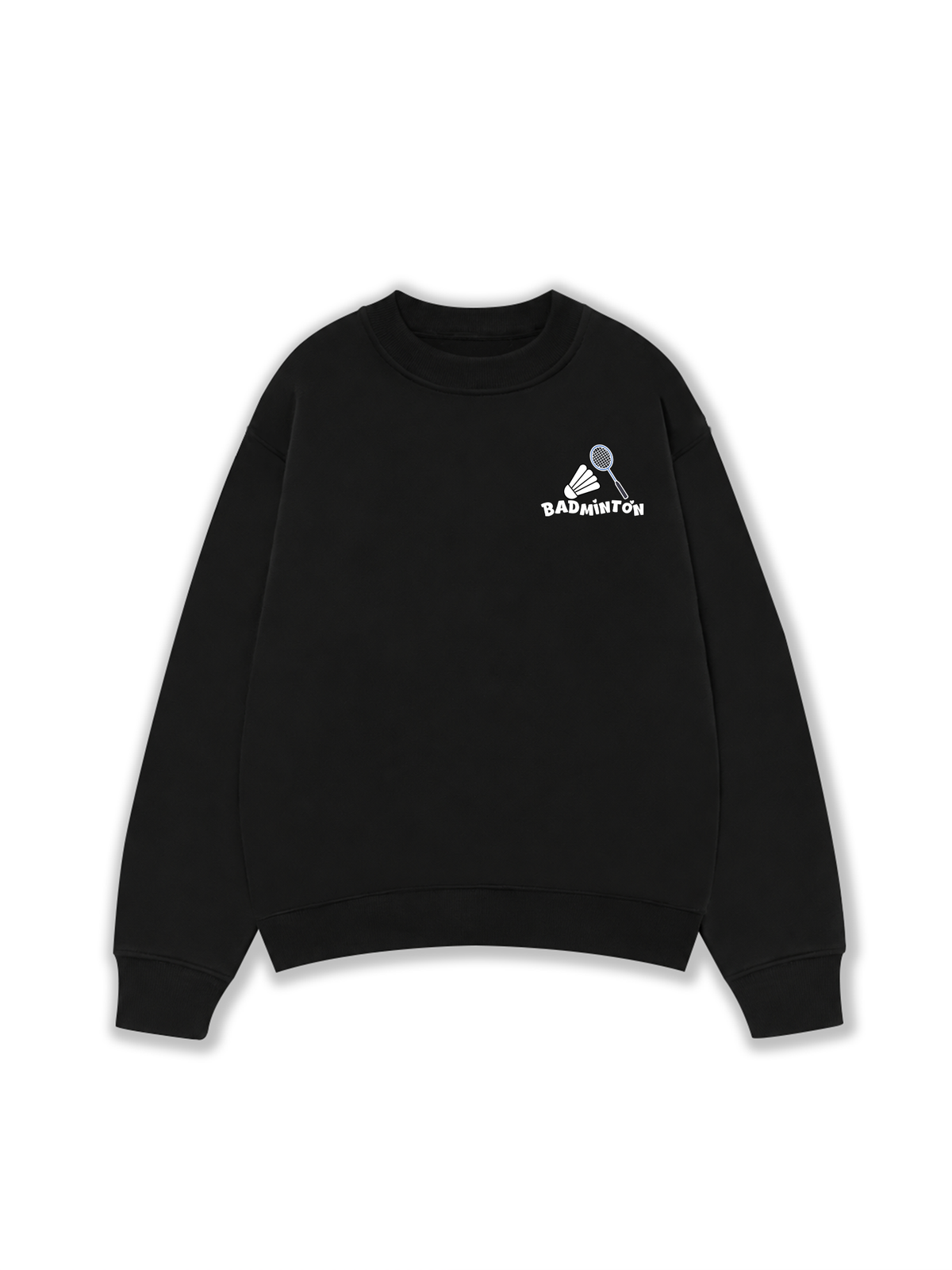 Áo Sweater Nỉ Hai Da Badminton In
