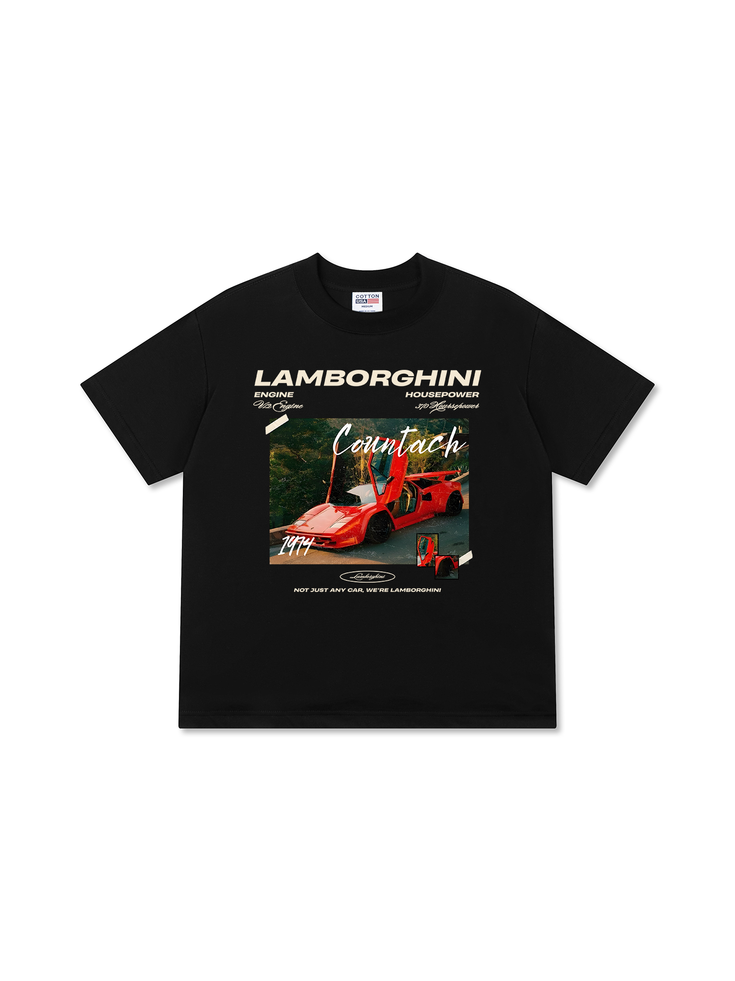 Áo Thun Relaxed Fit Lamborghini Red Countach
