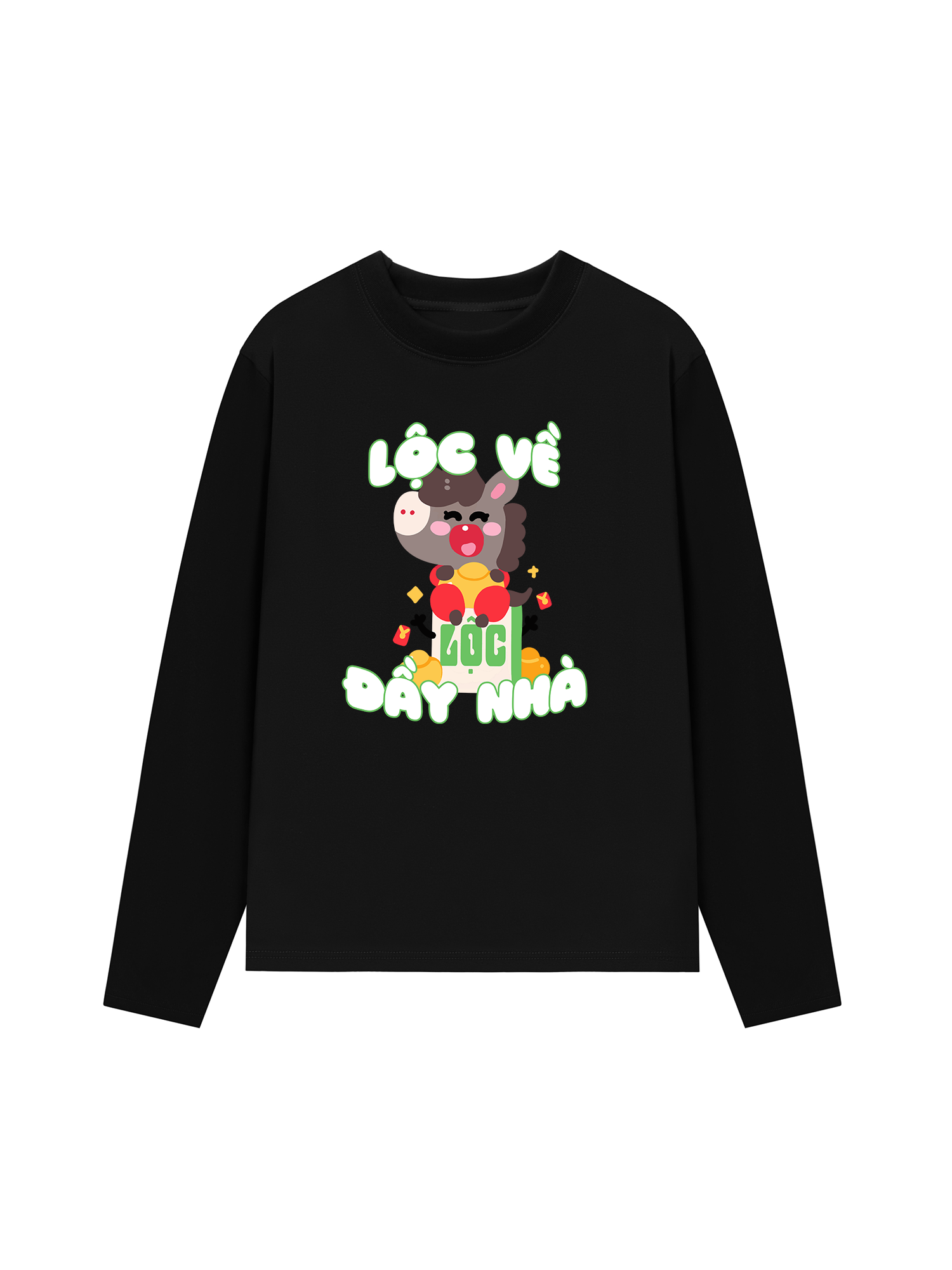 Áo Thun Dài Tay Lộc Về Đầy Nhà