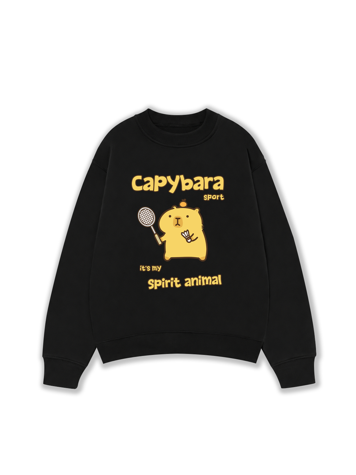 Áo Sweater Nỉ Hai Da Badminton Capybara Sport