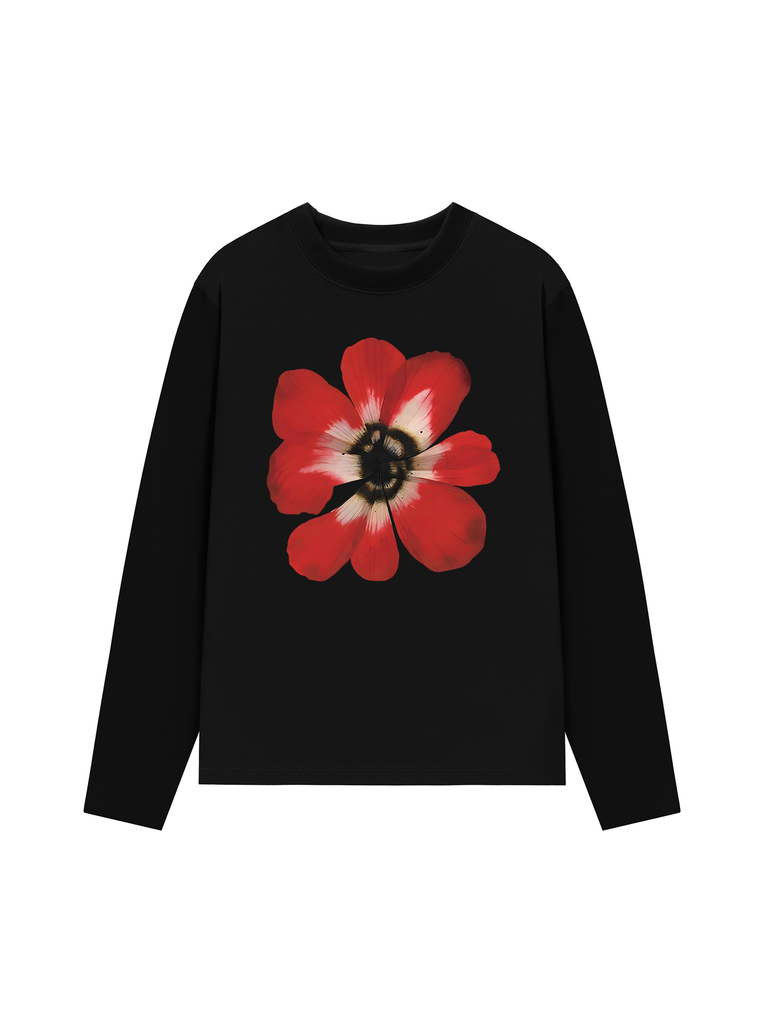 Áo Thun Dài Tay Floral Red Flower