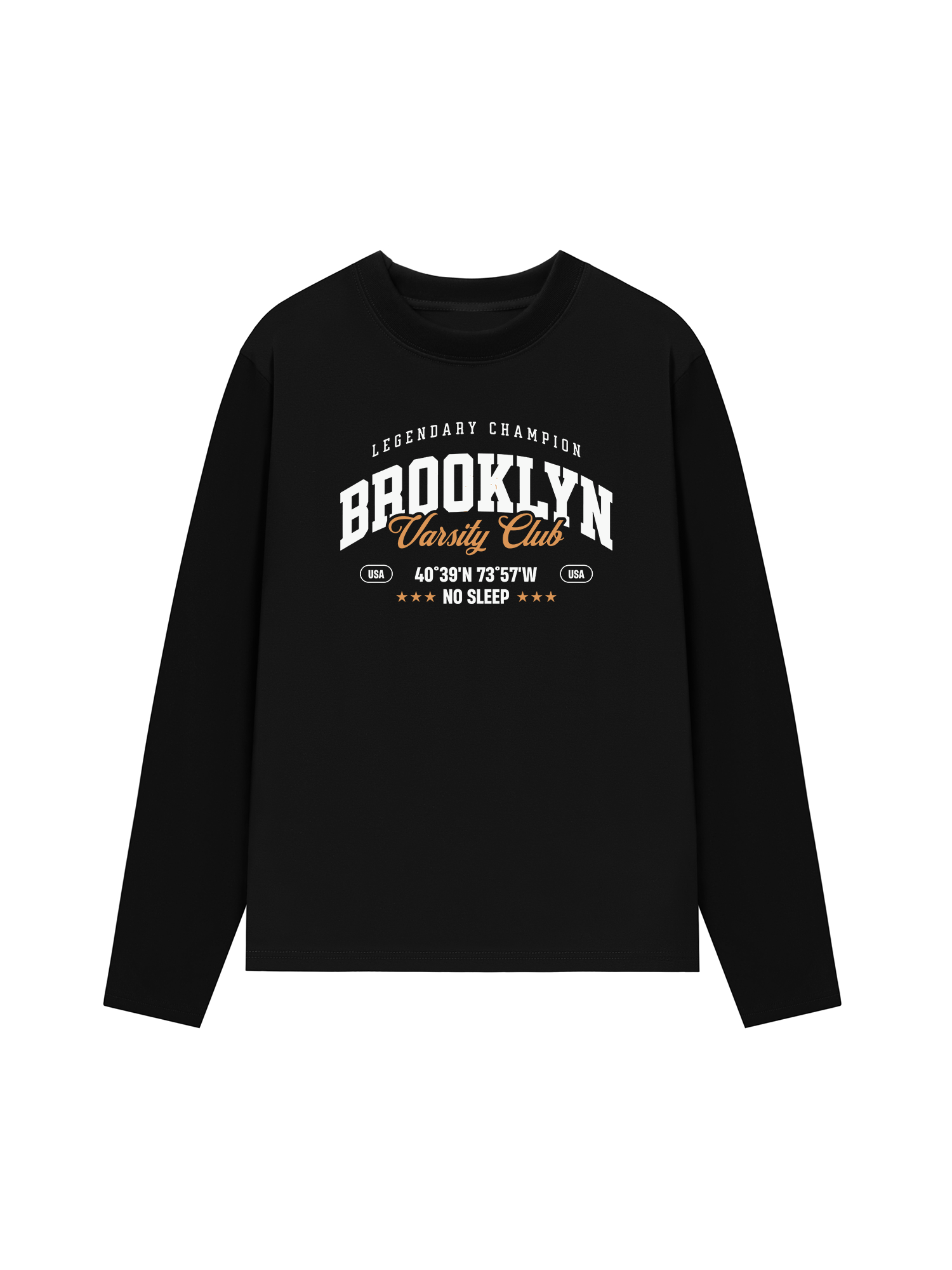 Áo Thun Dài Tay City Brooklyn Varsity Club