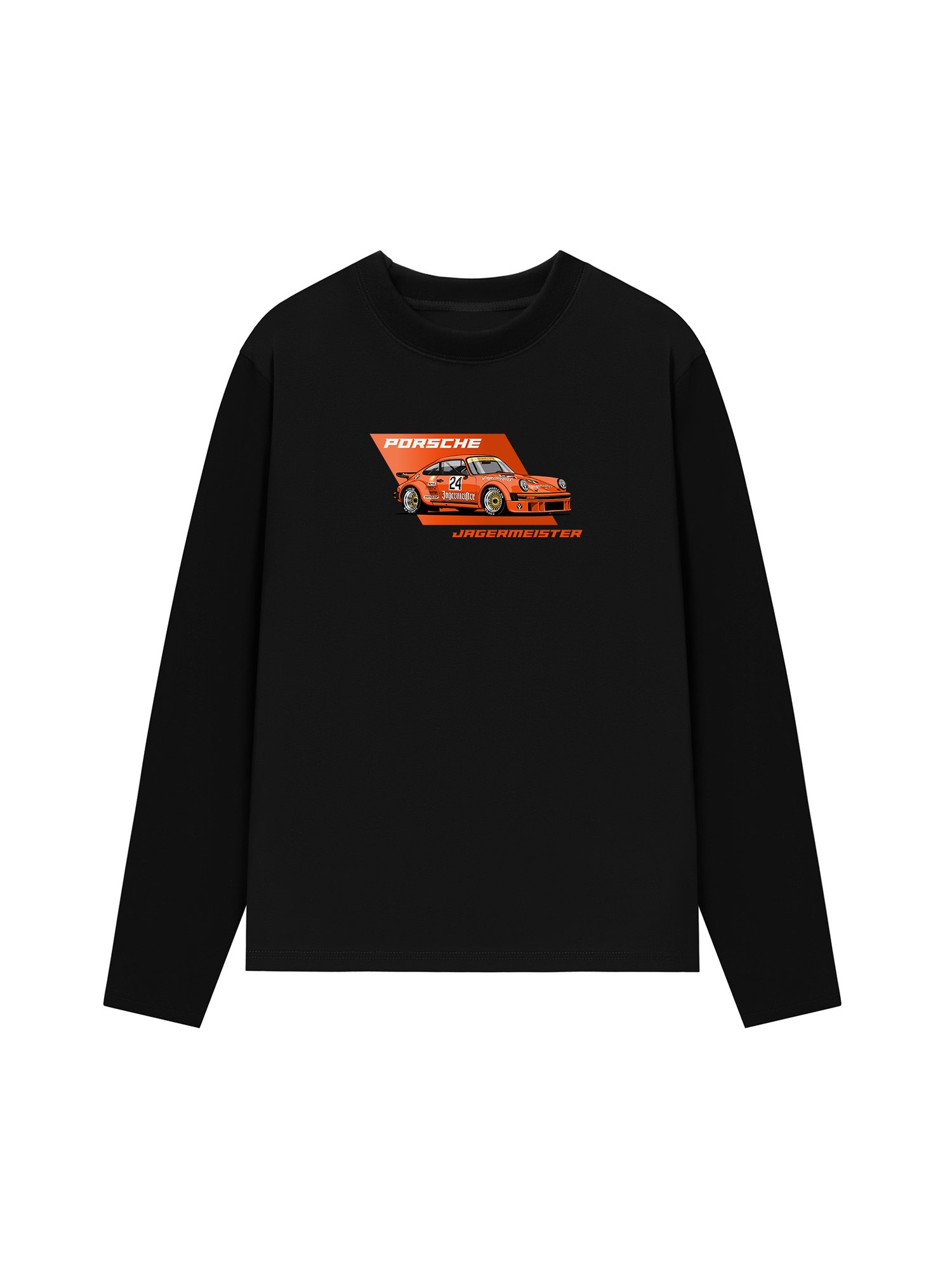 Áo Thun Dài Tay Porsche Flamboyant Orange Jagermeister