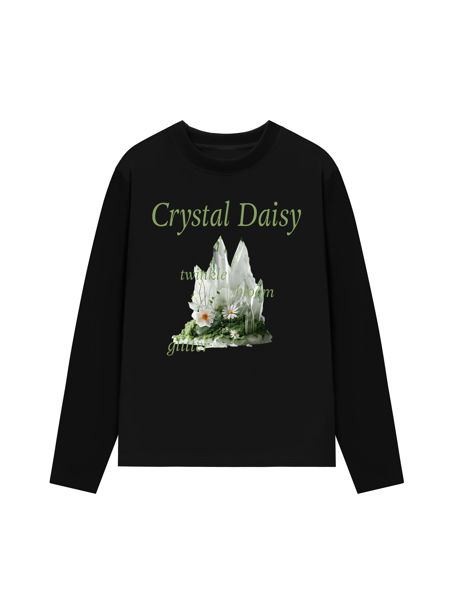 Áo Thun Dài Tay Floral Crytsal Daisy