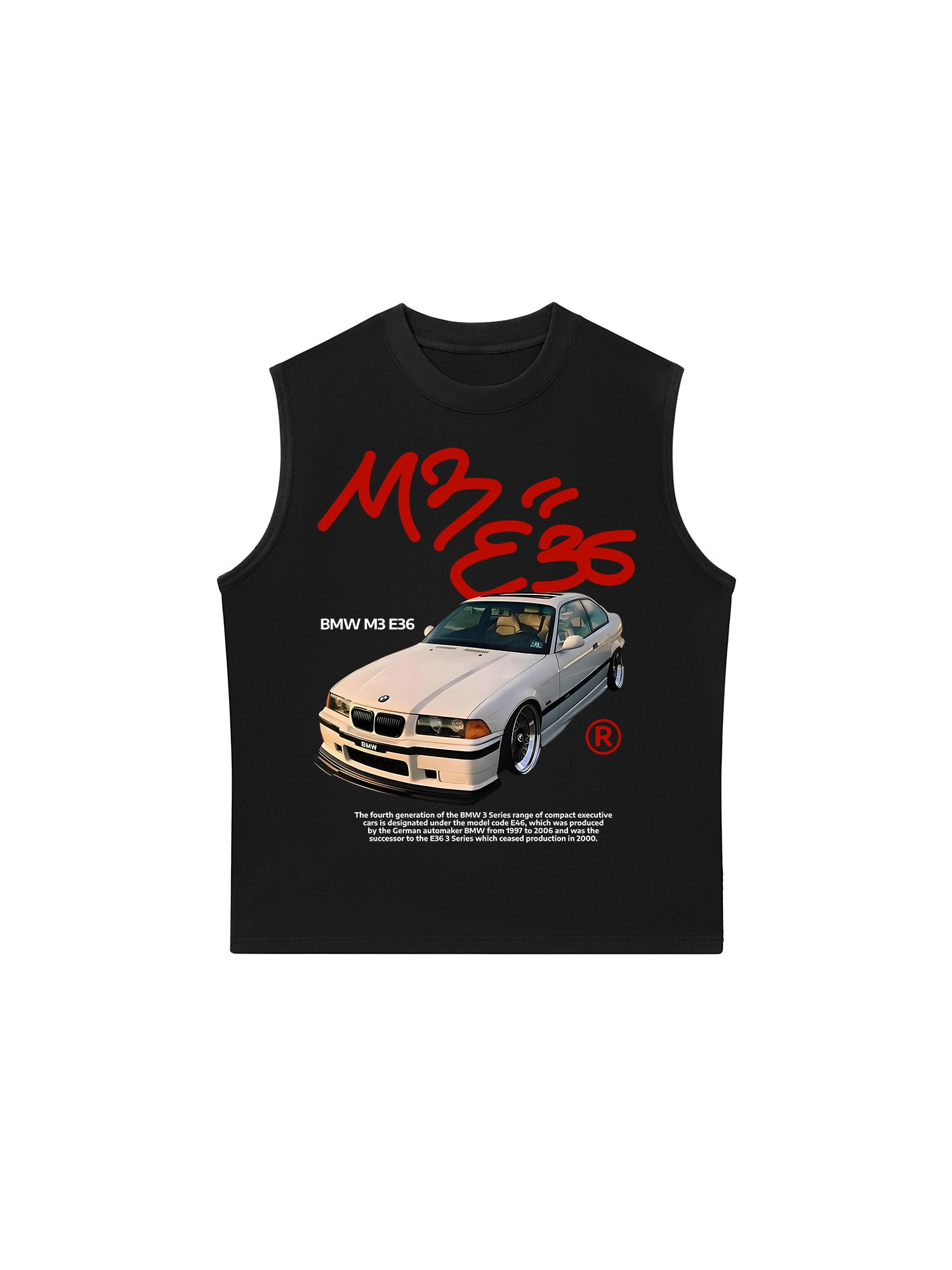 Áo Ba Lỗ Relaxed Fit BMW M3E36 Street Style