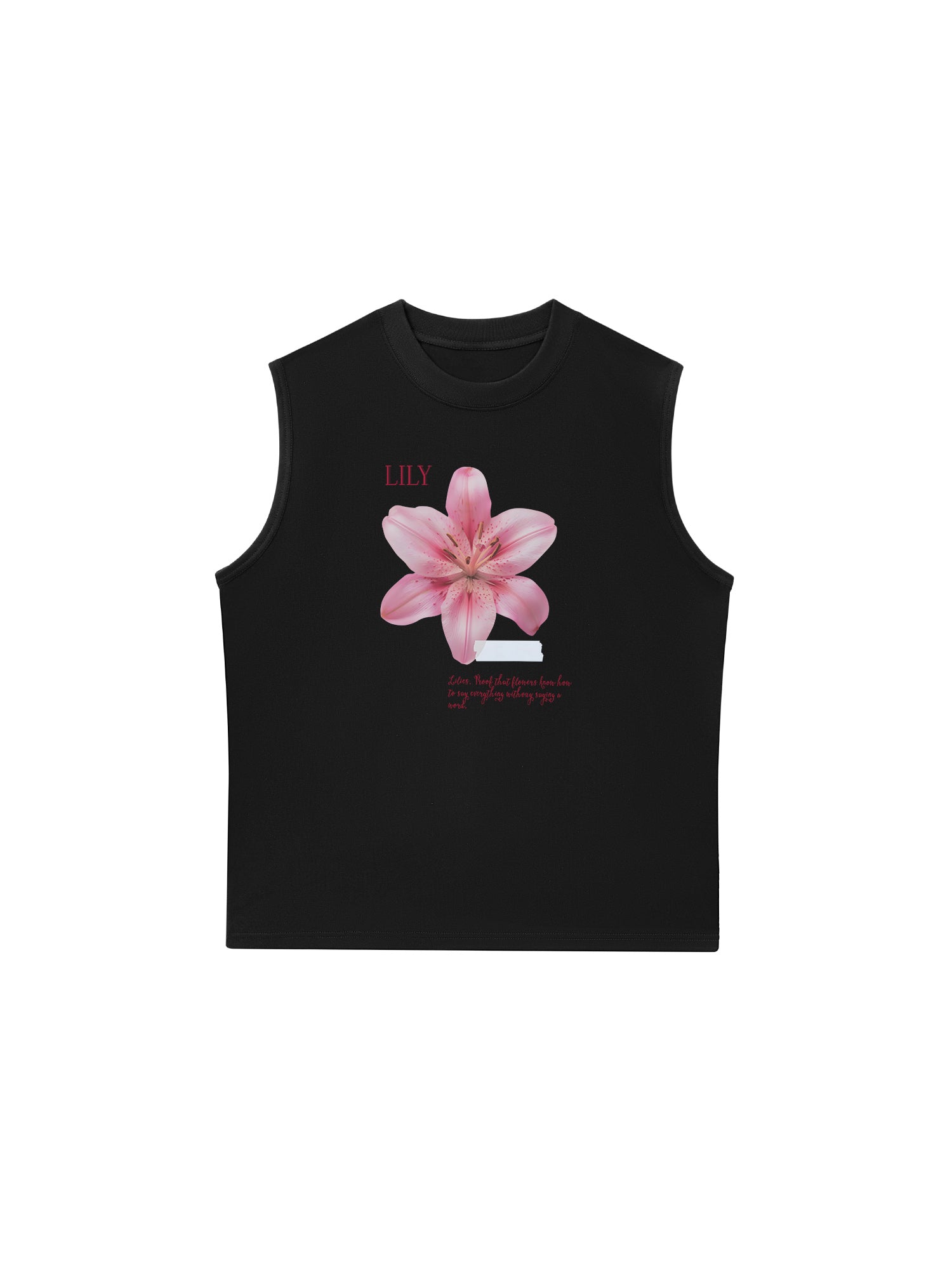 Áo Ba Lỗ Relaxed Fit Floral Lily_s language