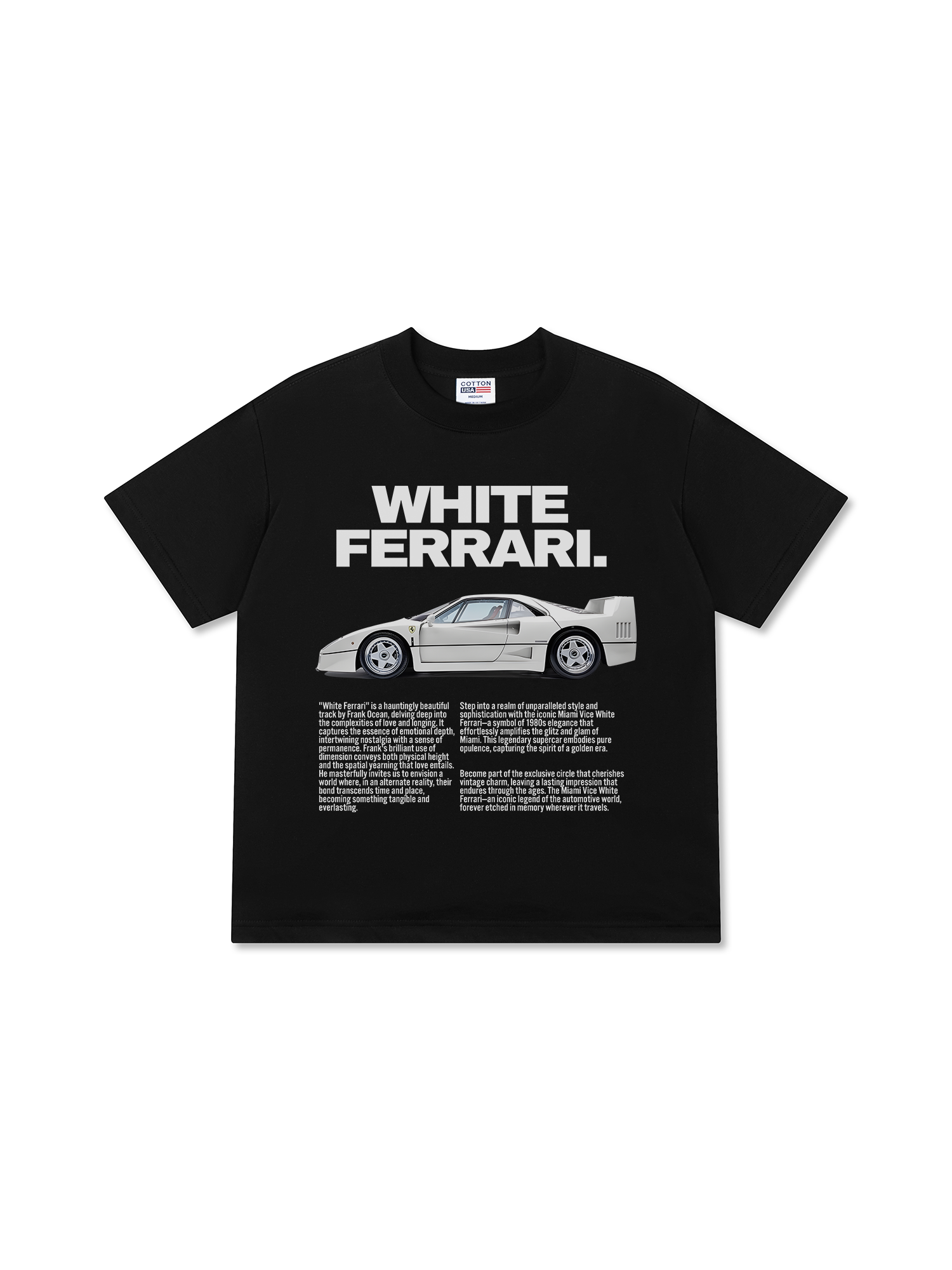 Áo Thun Relaxed Fit Ferrari White Brilliant