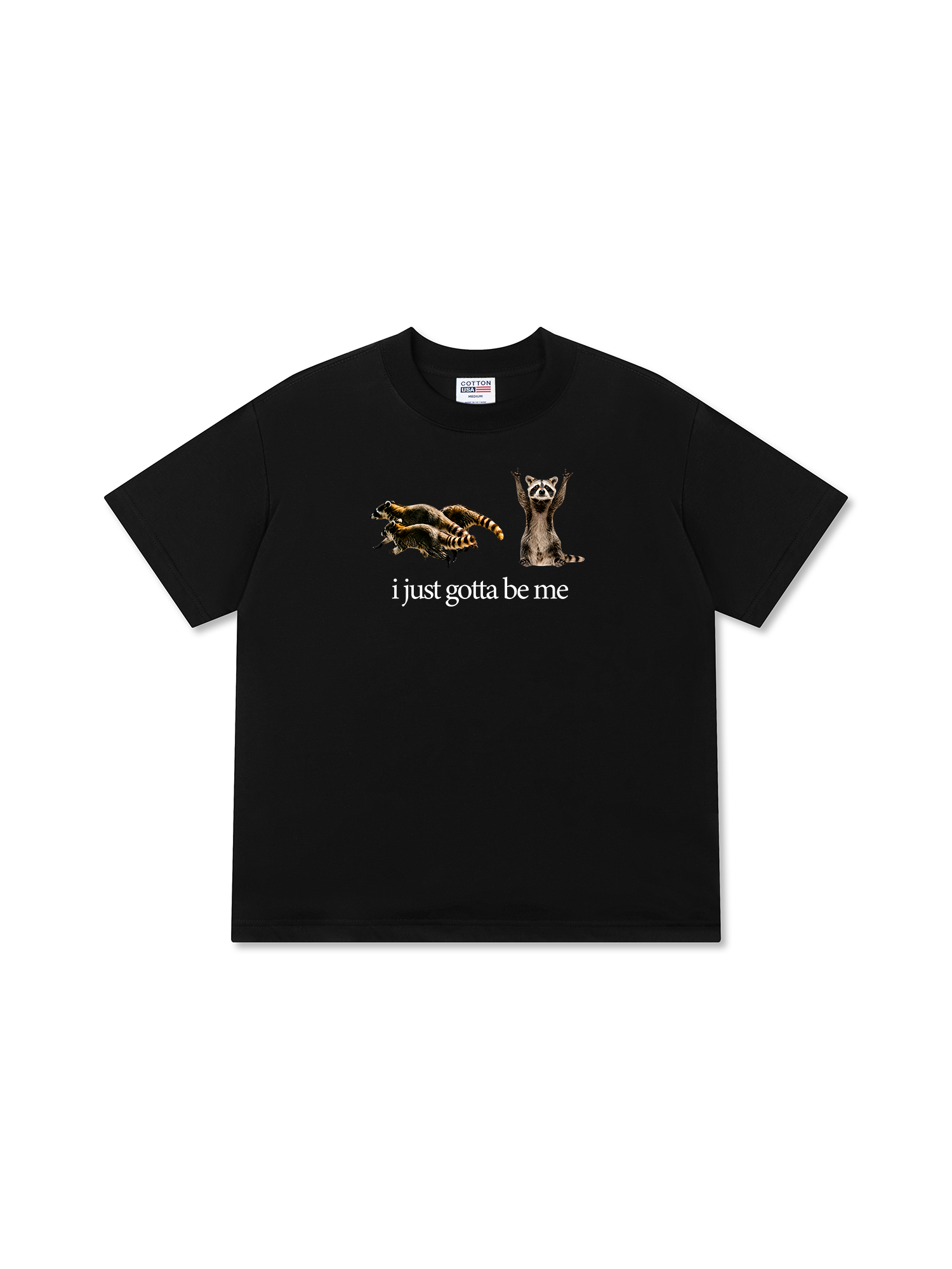 Áo Thun Relaxed Fit I Just Gotta Be Me Raccoon