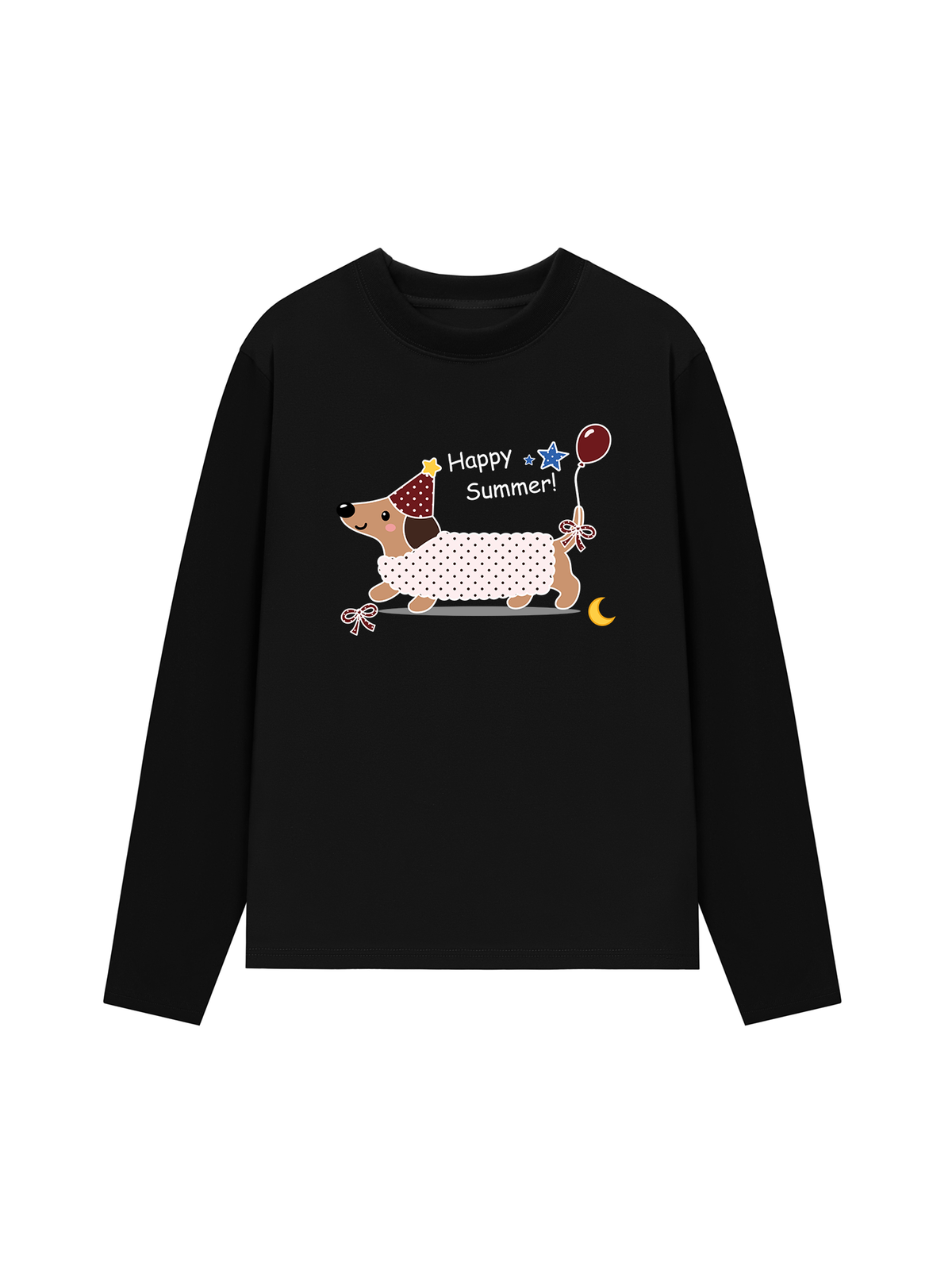 Áo Thun Dài Tay Dotty Mood Happy Summer Dog