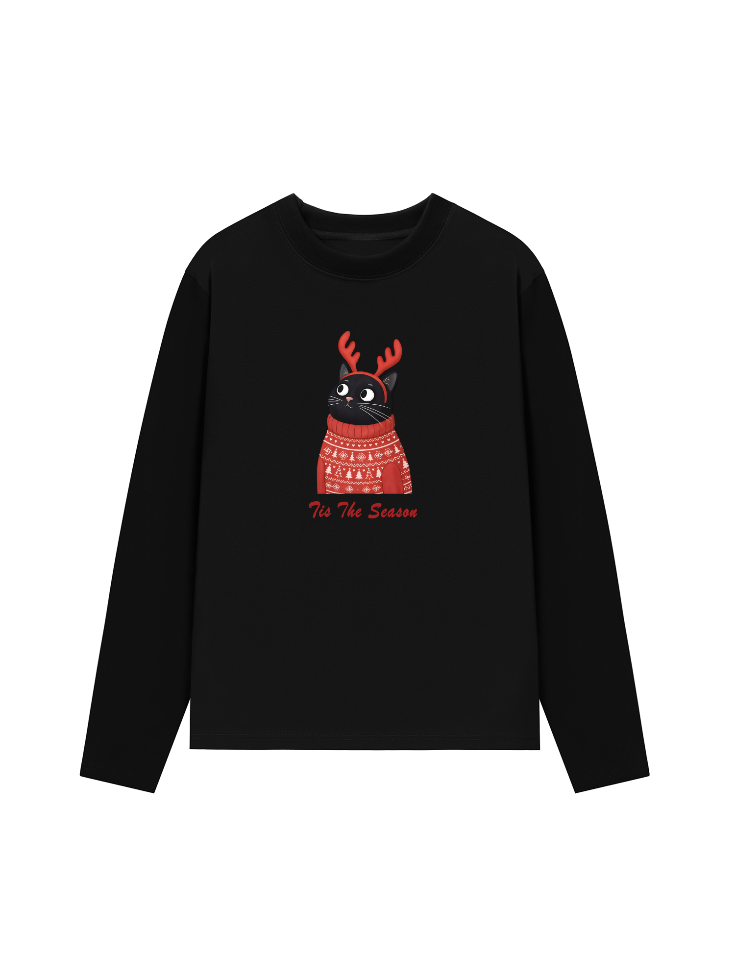 Áo Thun Dài Tay Tis The Season Cat