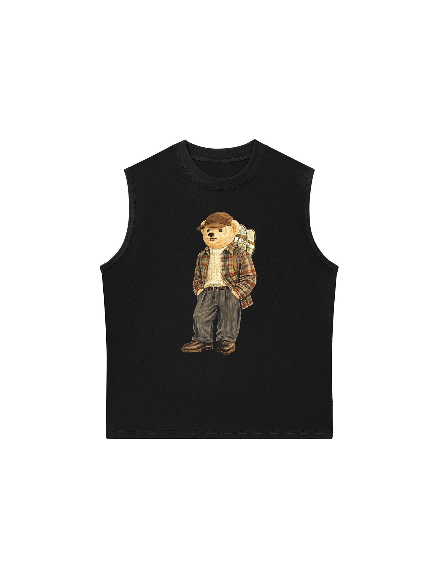Áo Ba Lỗ Relaxed Fit Travel Vloger Bear