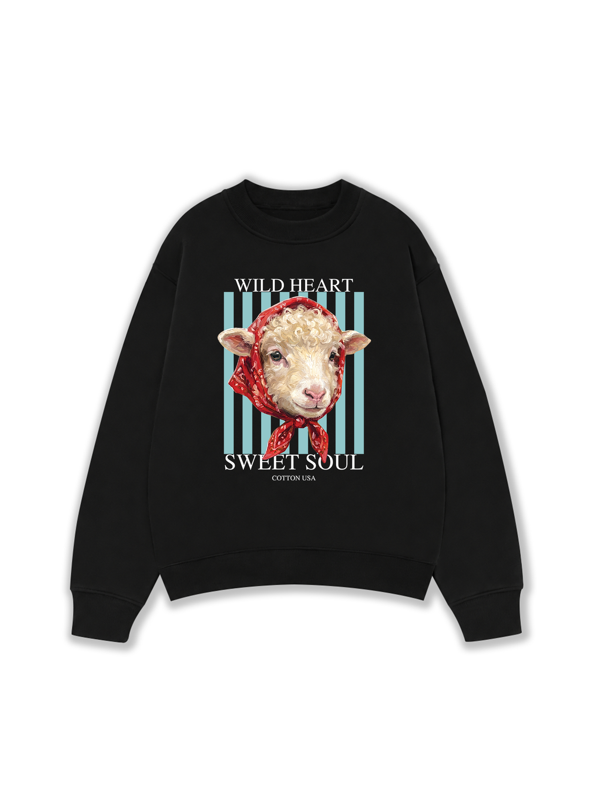 Áo Sweater Nỉ Hai Da Farm Wild Heart Sweet Soul