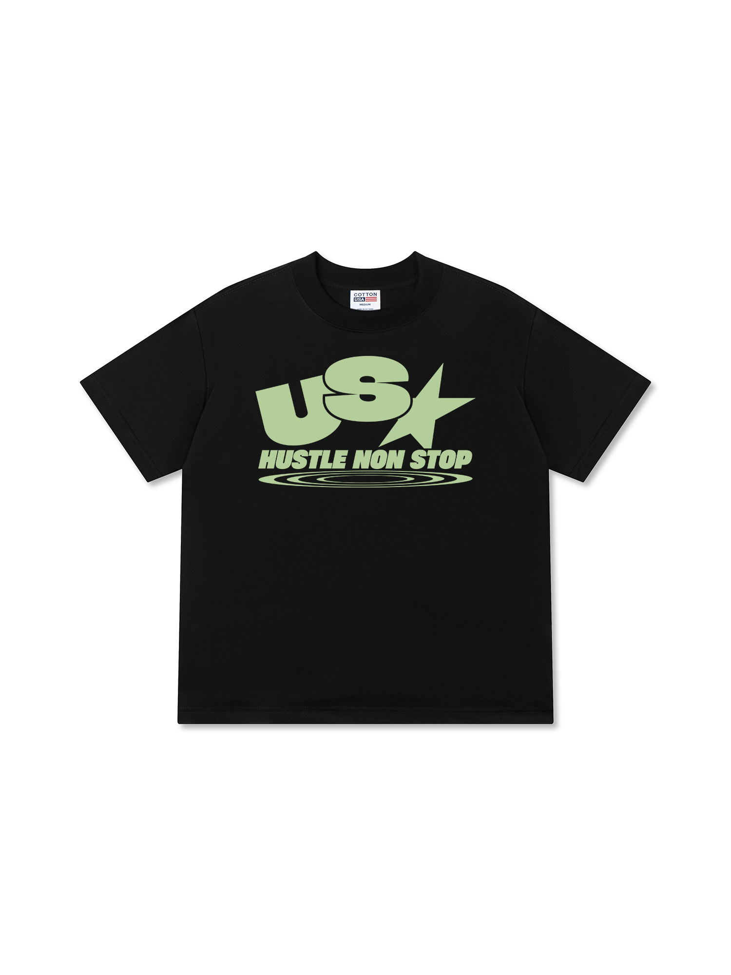 Áo Thun Relaxed Fit USA Hustle Non Stop