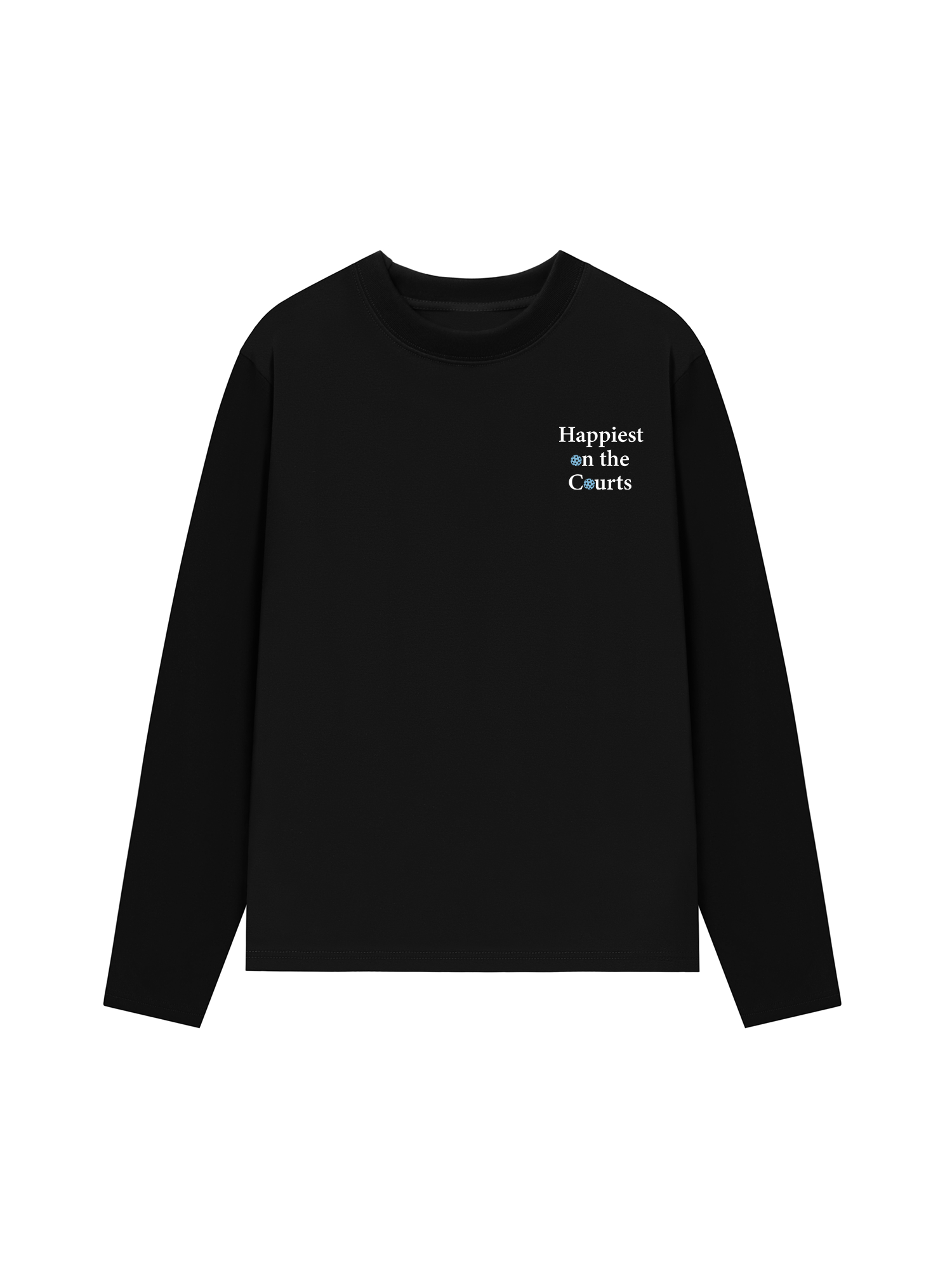 Áo Thun Dài Tay Pickleball Happiest on the Courts