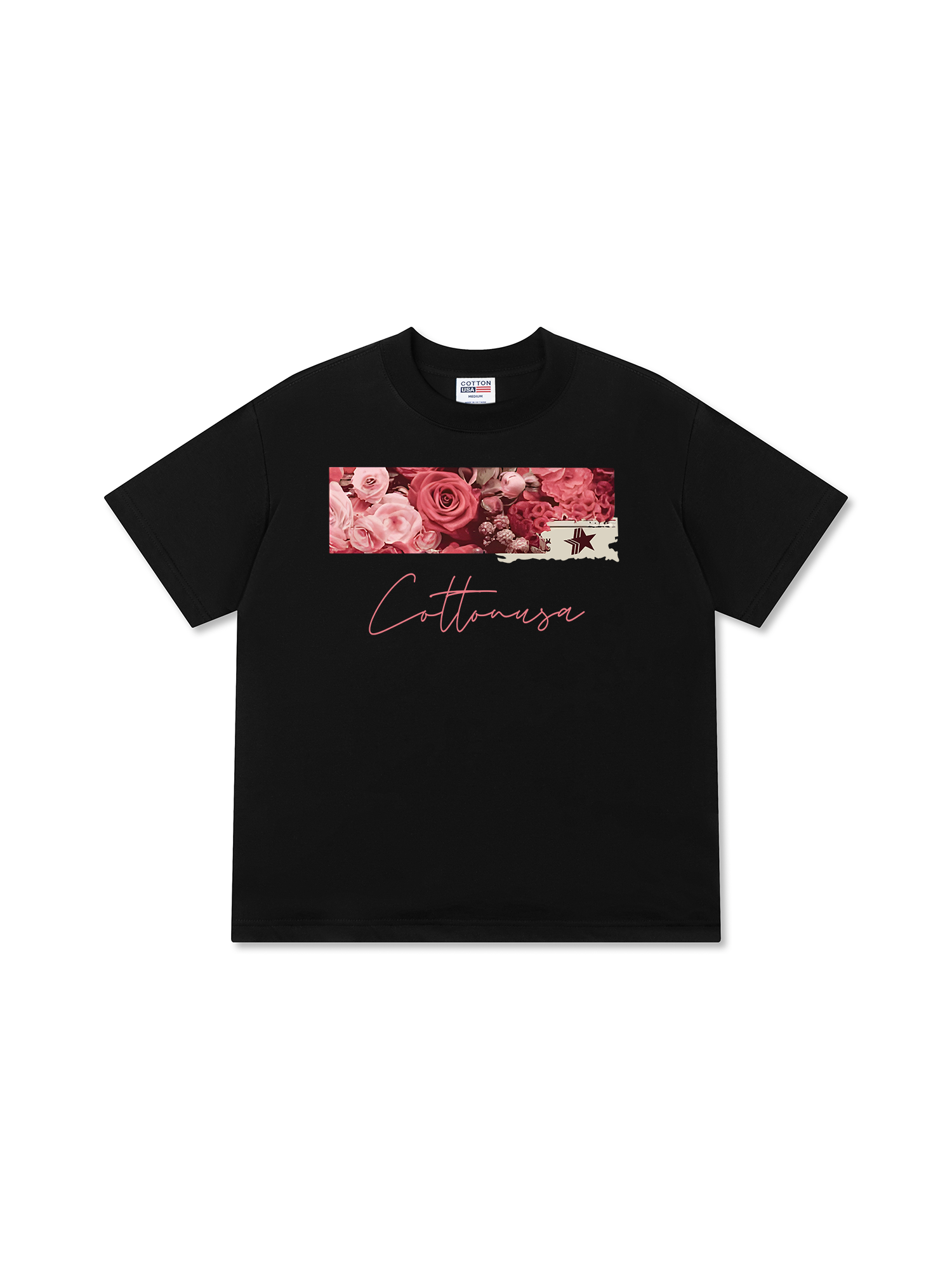 Áo Thun Relaxed Fit Floral Cotton Usa