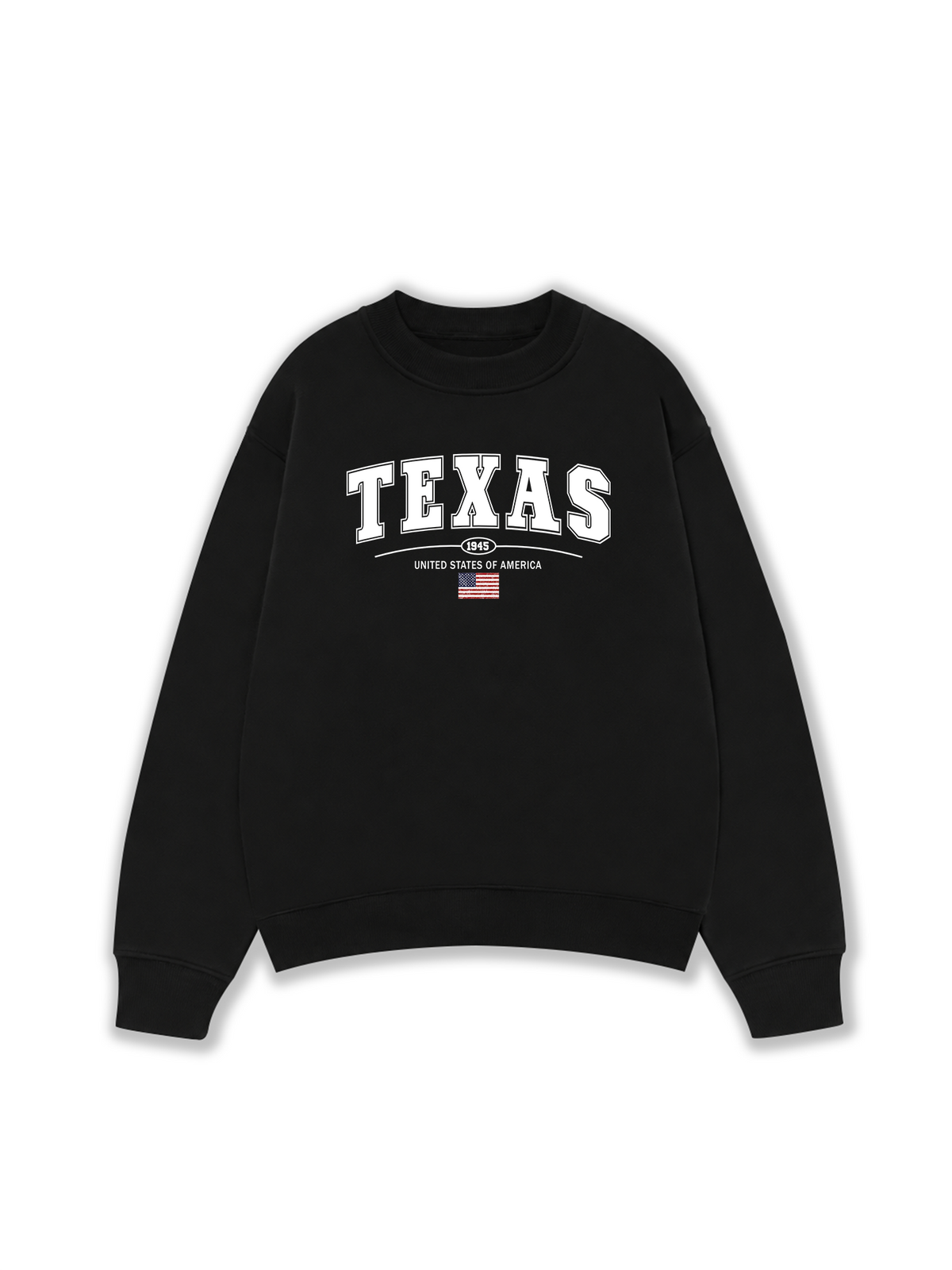 Áo Sweater Nỉ Hai Da USA Texas 1945