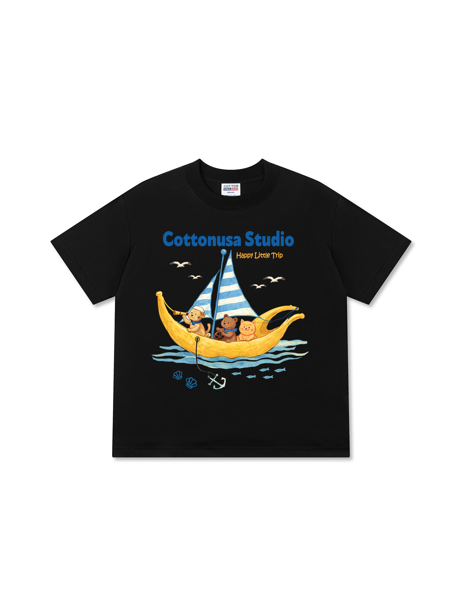 Áo Thun Relaxed Fit Tropical Happy Little Trip