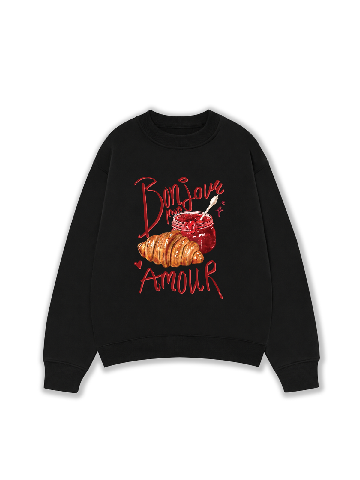 Áo Sweater Nỉ Hai Da Yummy Mood Bonjour Amour