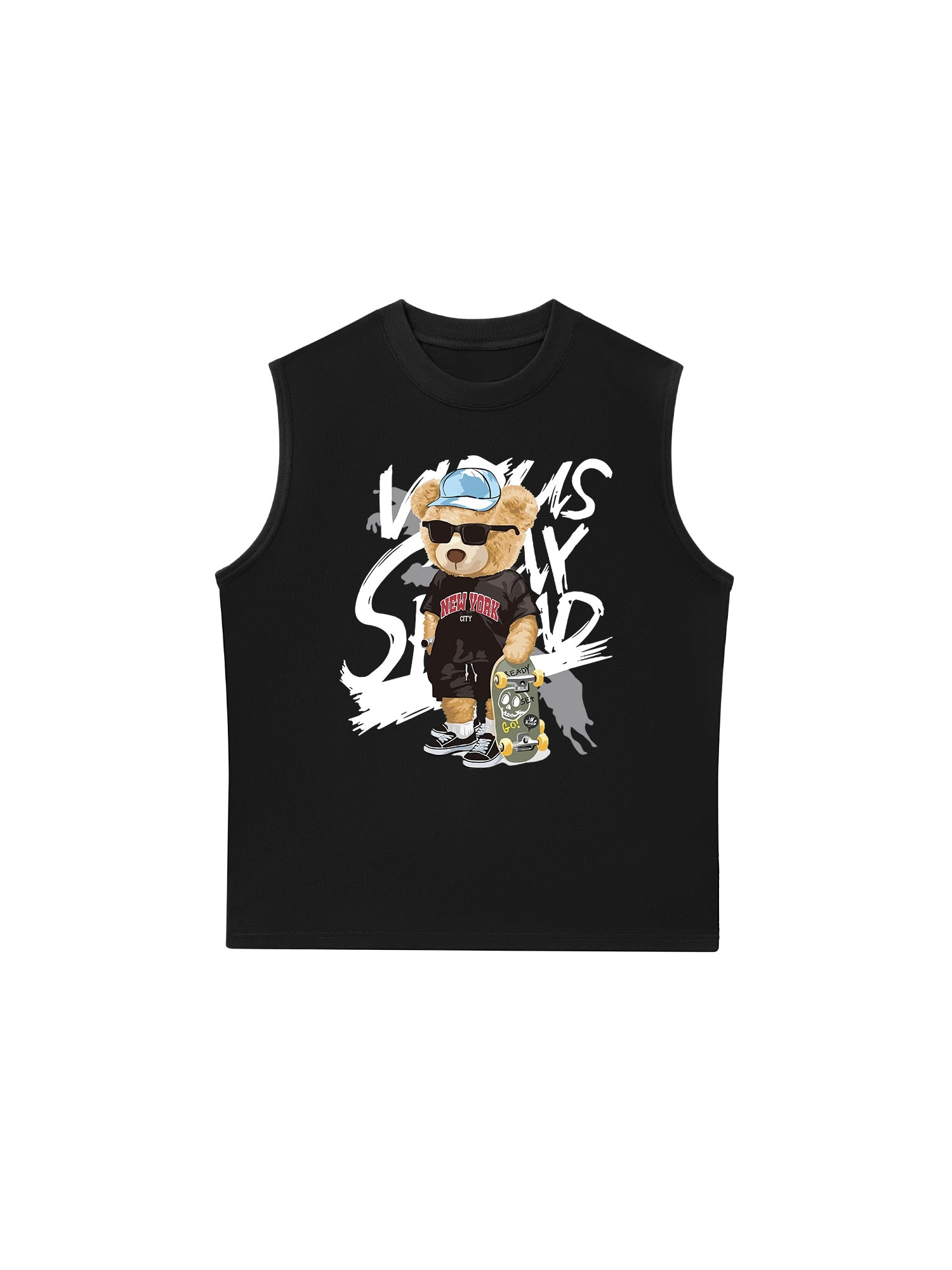 Áo Ba Lỗ Relaxed Fit New York Skate Bear