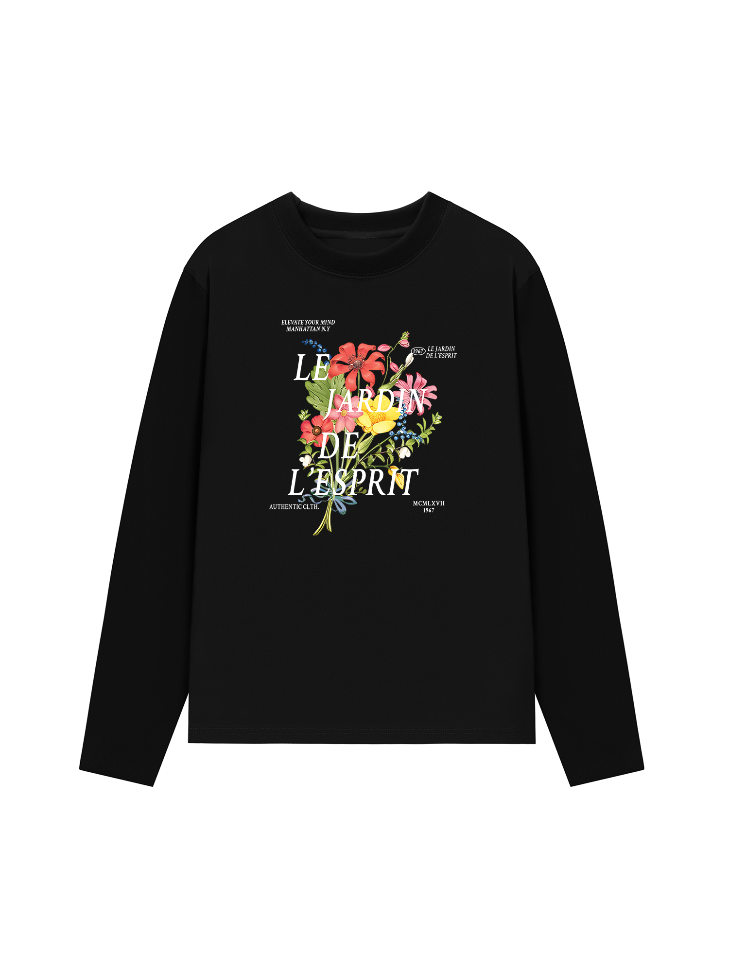 Áo Thun Dài Tay Floral Authentic