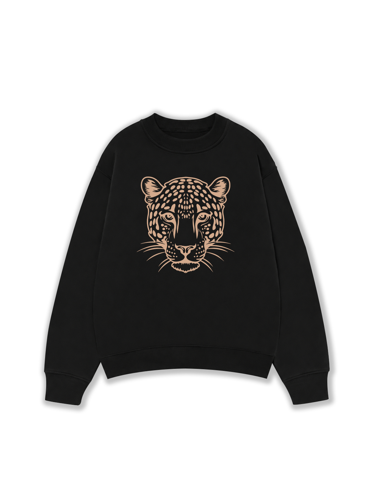 Áo Sweater Nỉ Hai Da Urban Leopard Feline Face