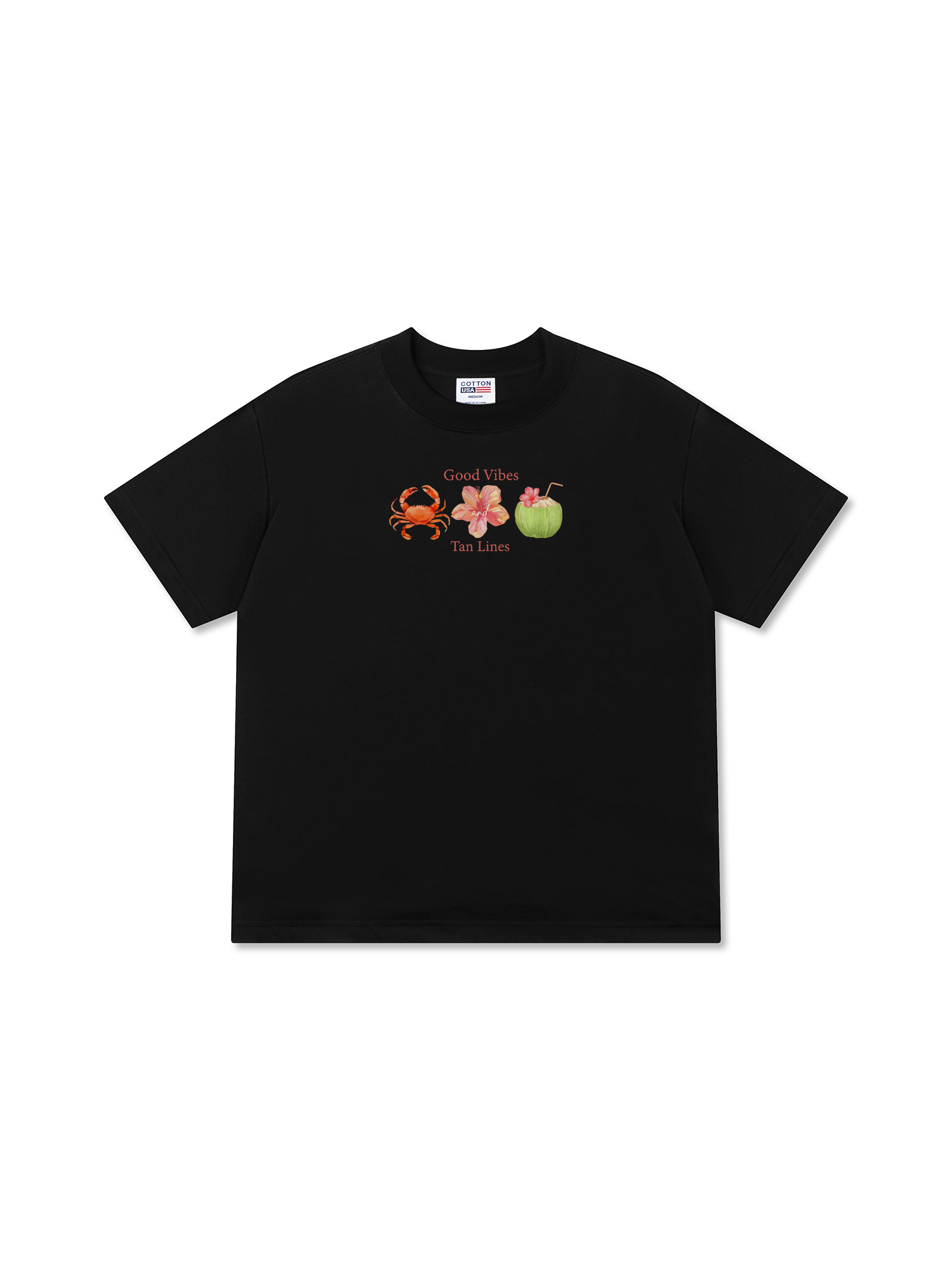 Áo Thun Relaxed Fit Tropical Good Vibes Tan Lines