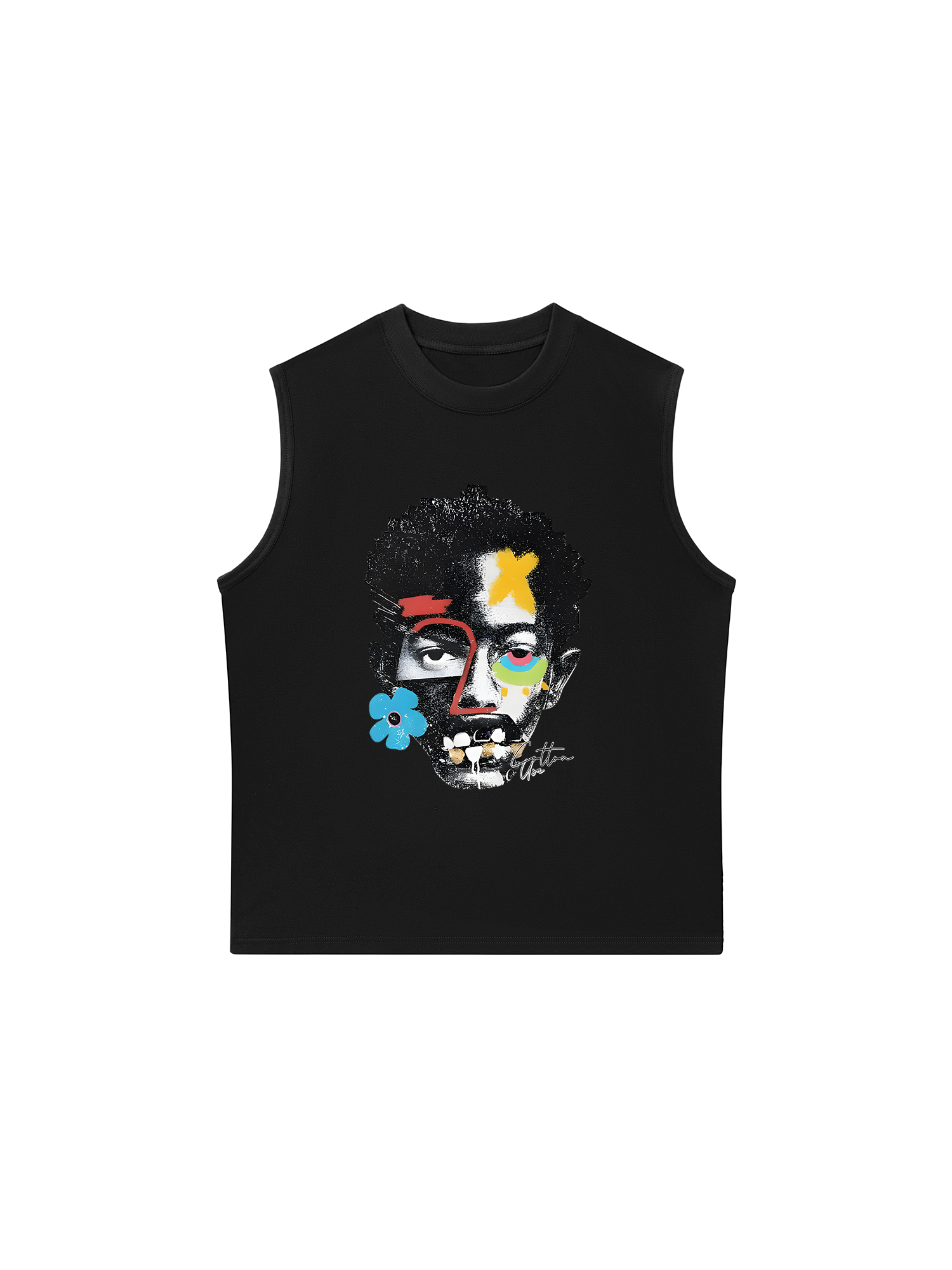 Áo Ba Lỗ Relaxed Fit Rapper Multi Element Cotton USA