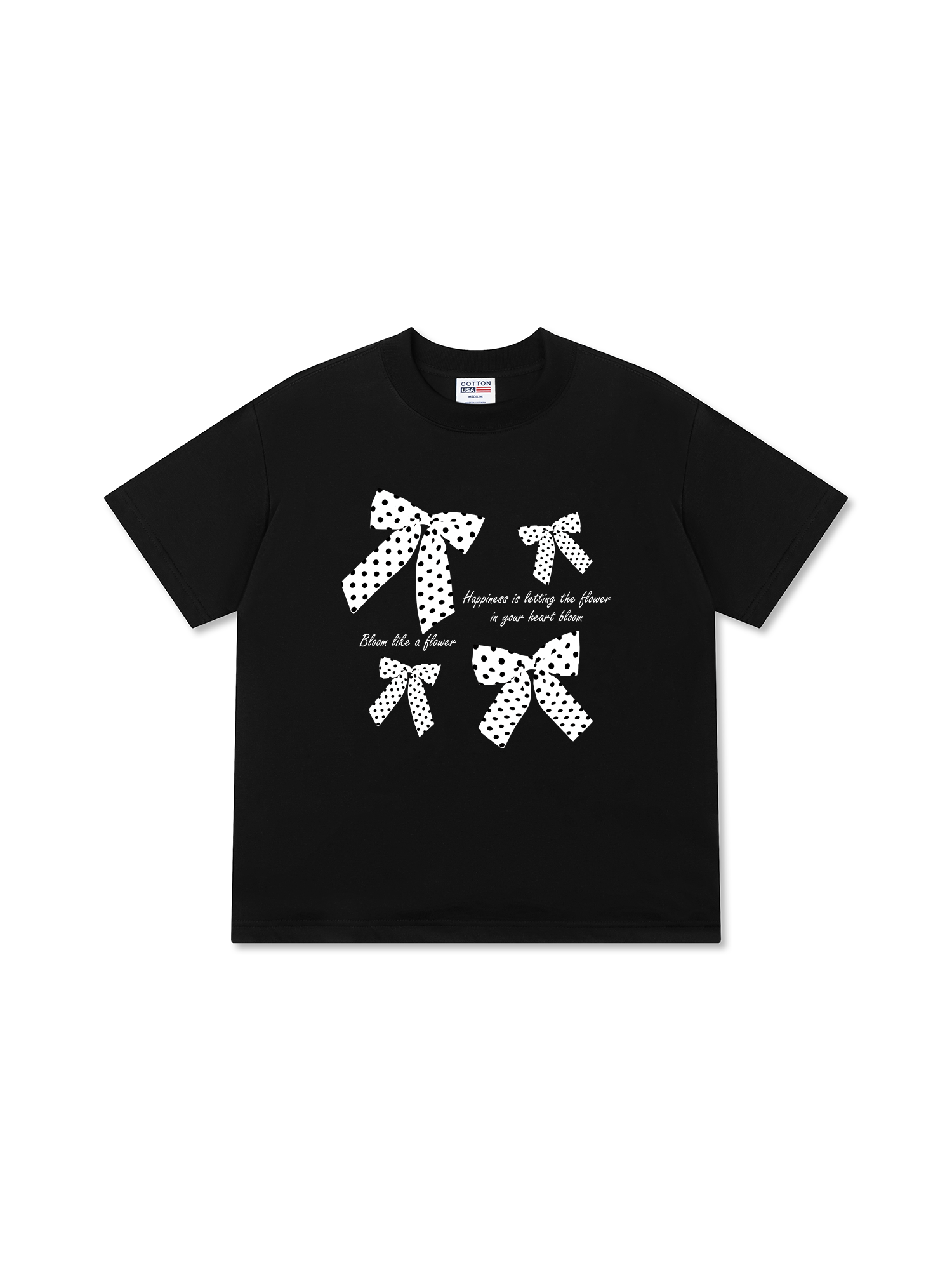 Áo Thun Relaxed Fit Dotty Mood Lovely Bloom Ribbon