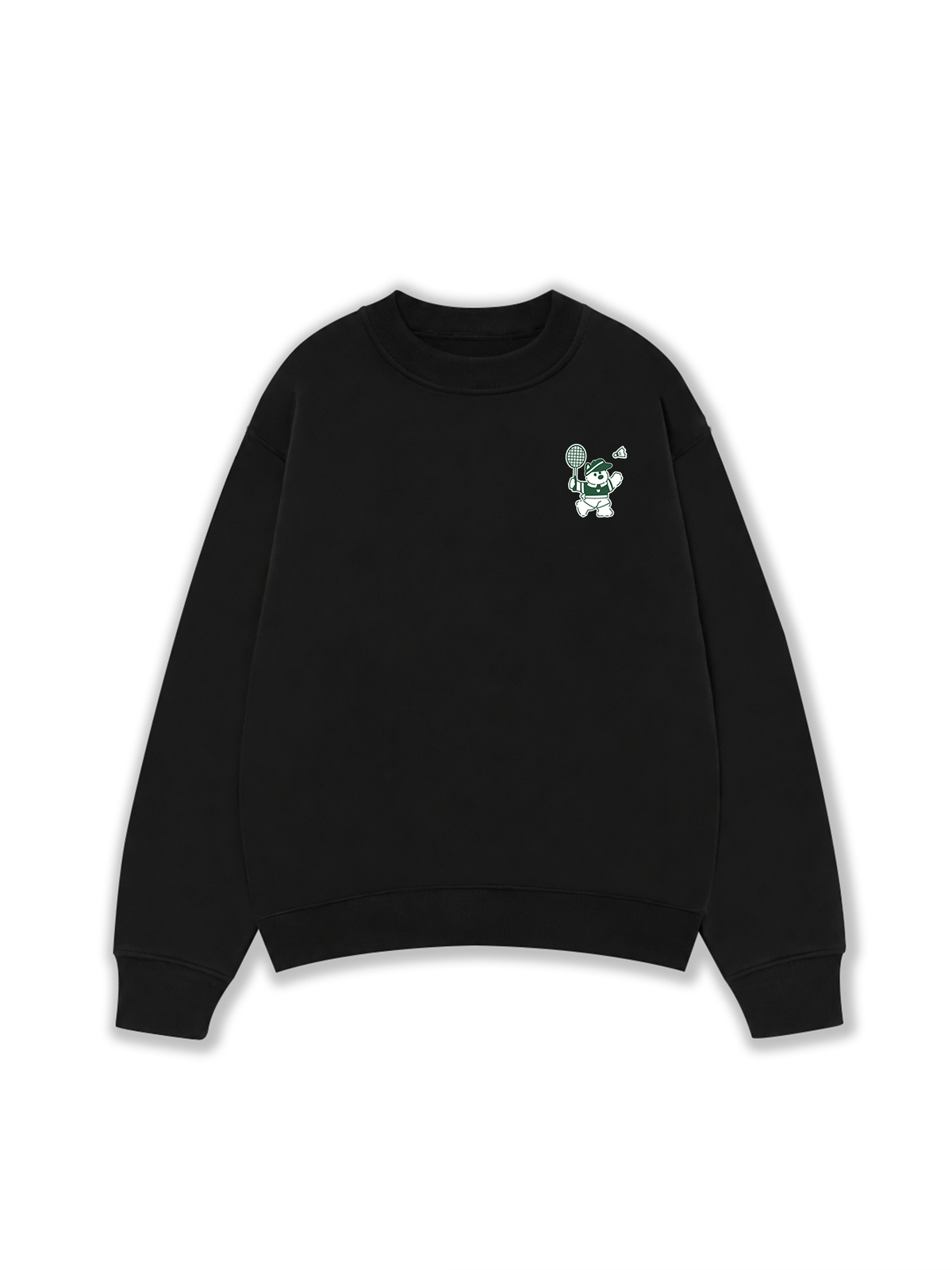 Áo Sweater Nỉ Hai Da Badminton Club Green