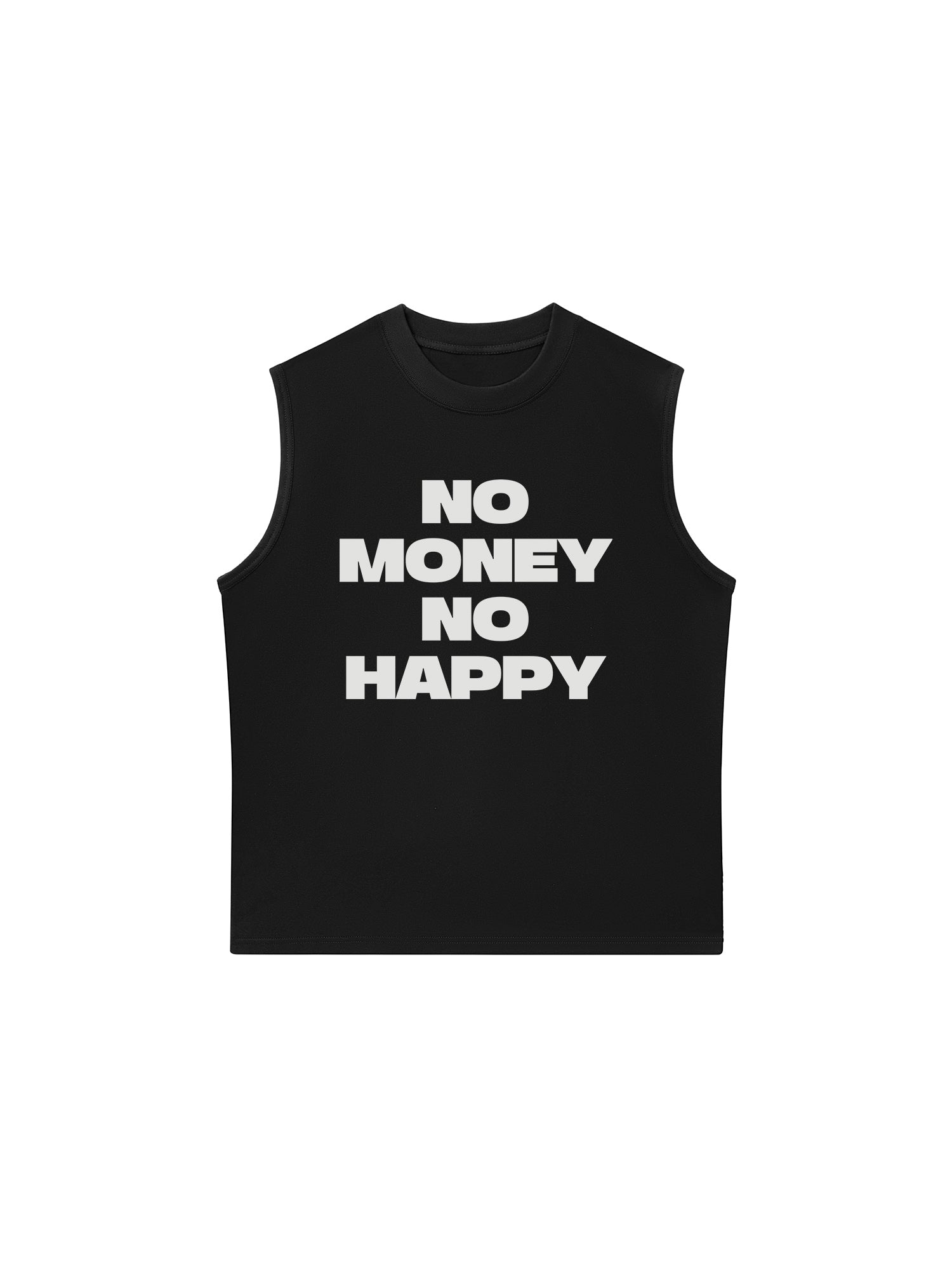 Áo Ba Lỗ Relaxed Fit No Money No Happy