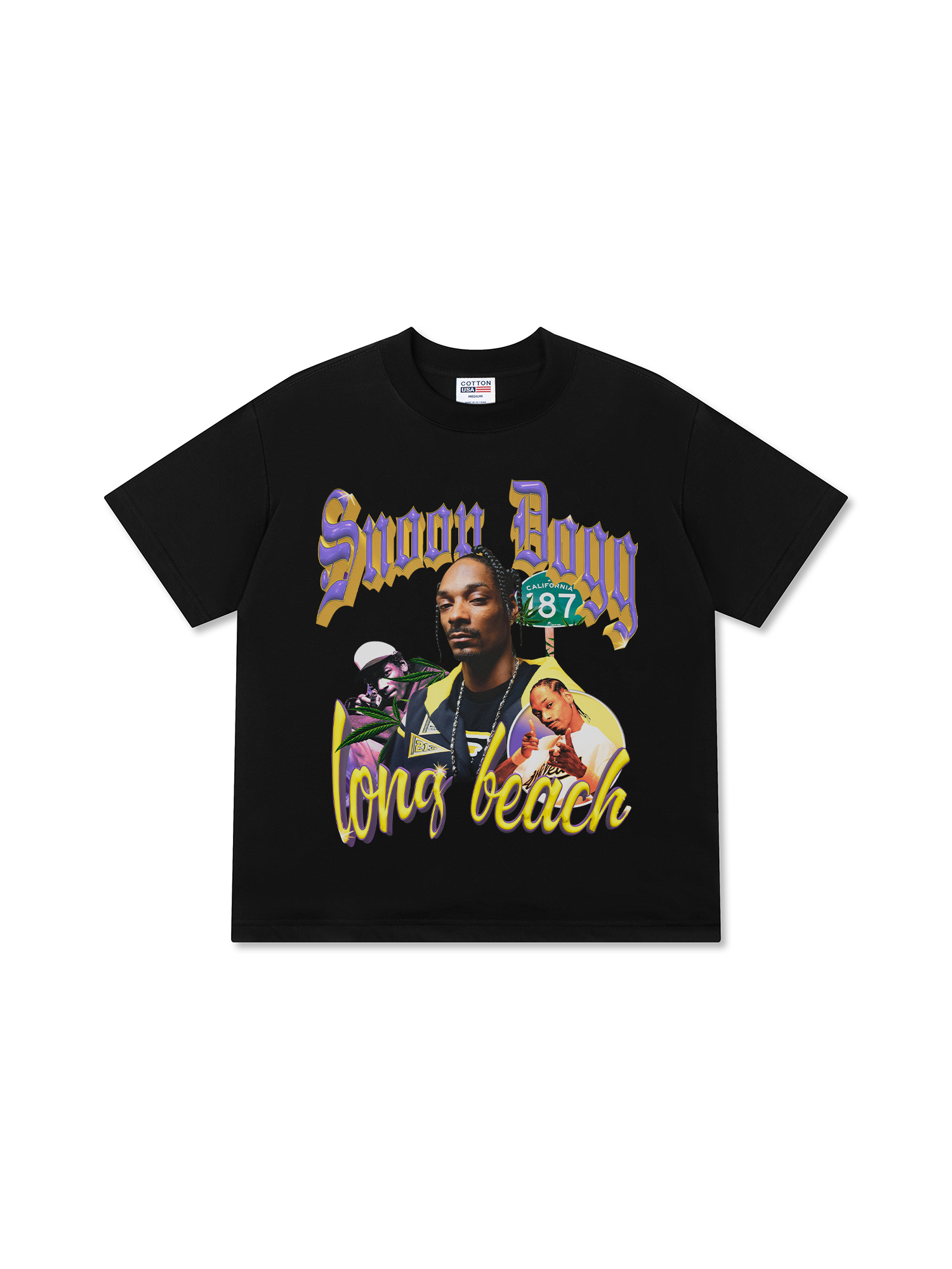 Áo Thun Relaxed Fit Rapper Snoop Dogg 187 Cali