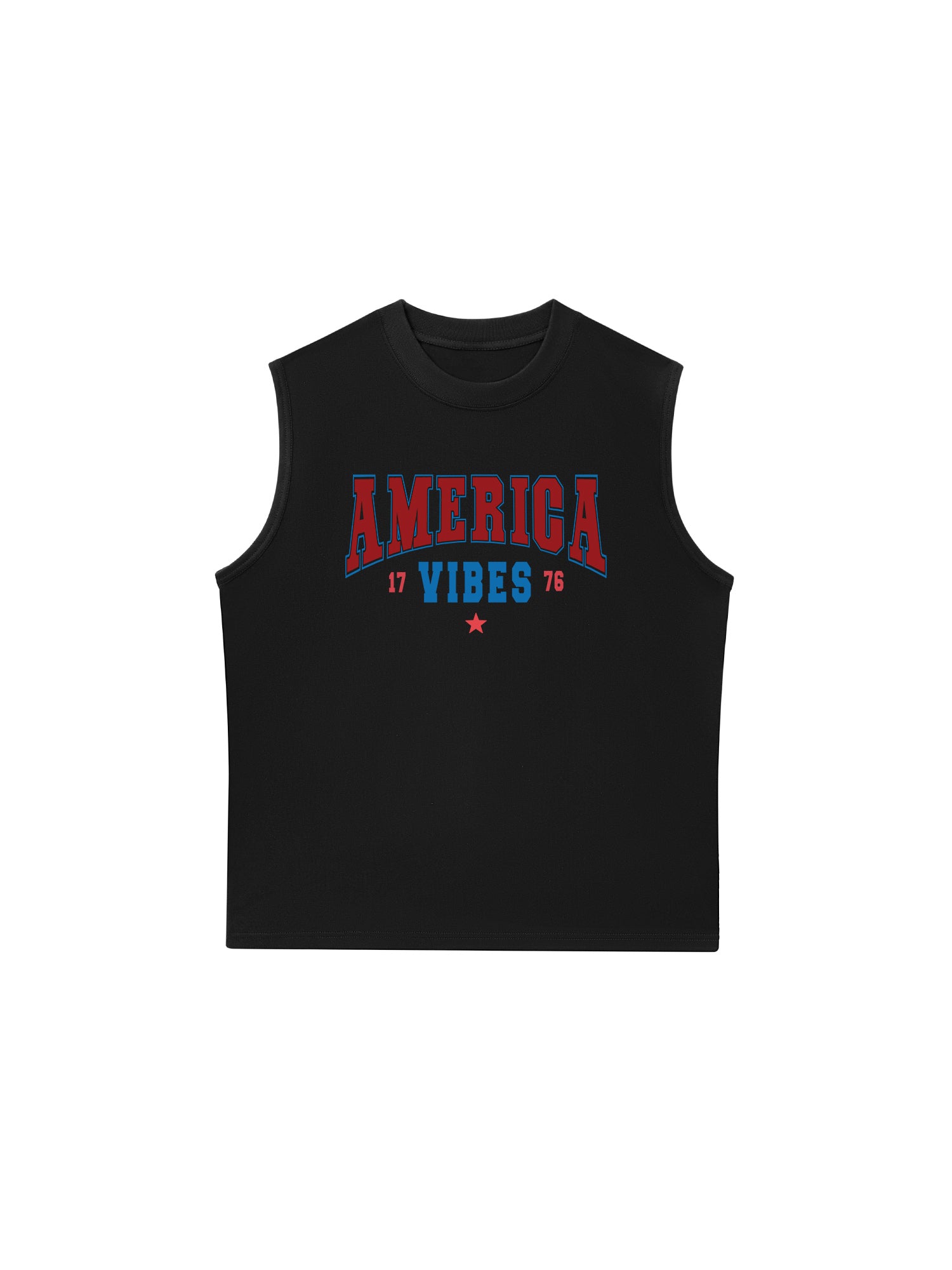Áo Ba Lỗ Relaxed Fit USA America Vibes