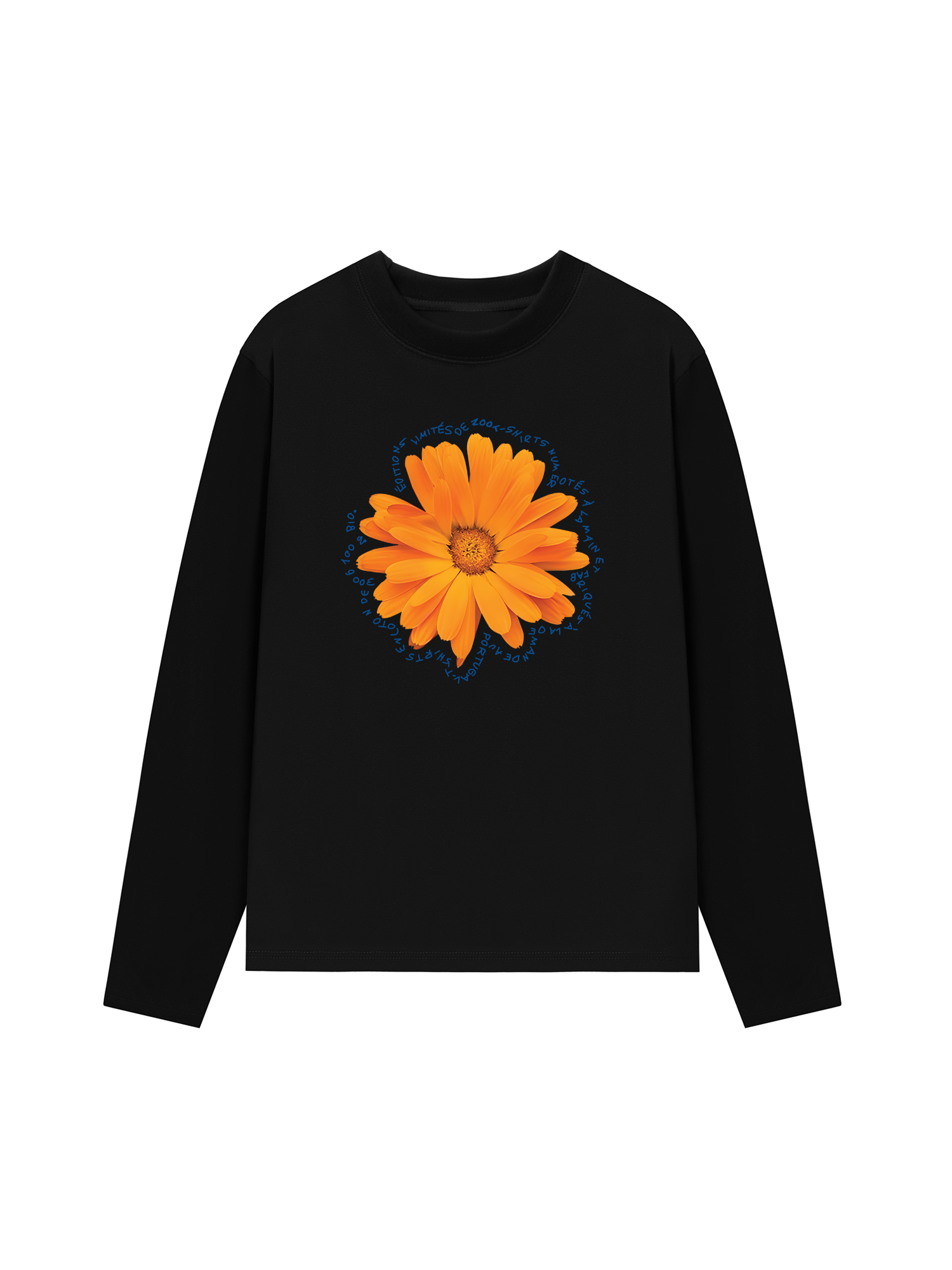 Áo Thun Dài Tay Floral Orange Flower