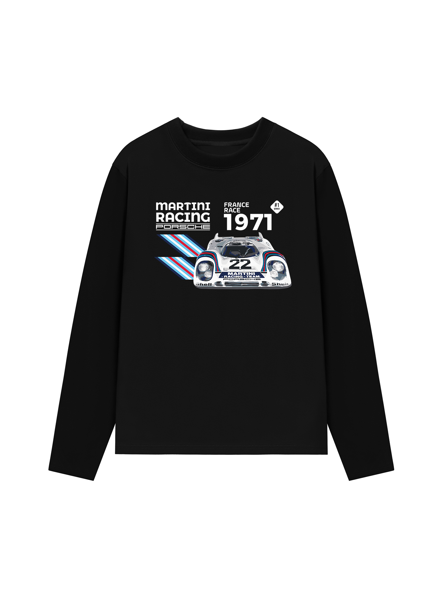 Áo Thun Dài Tay Porsche France Race 1971