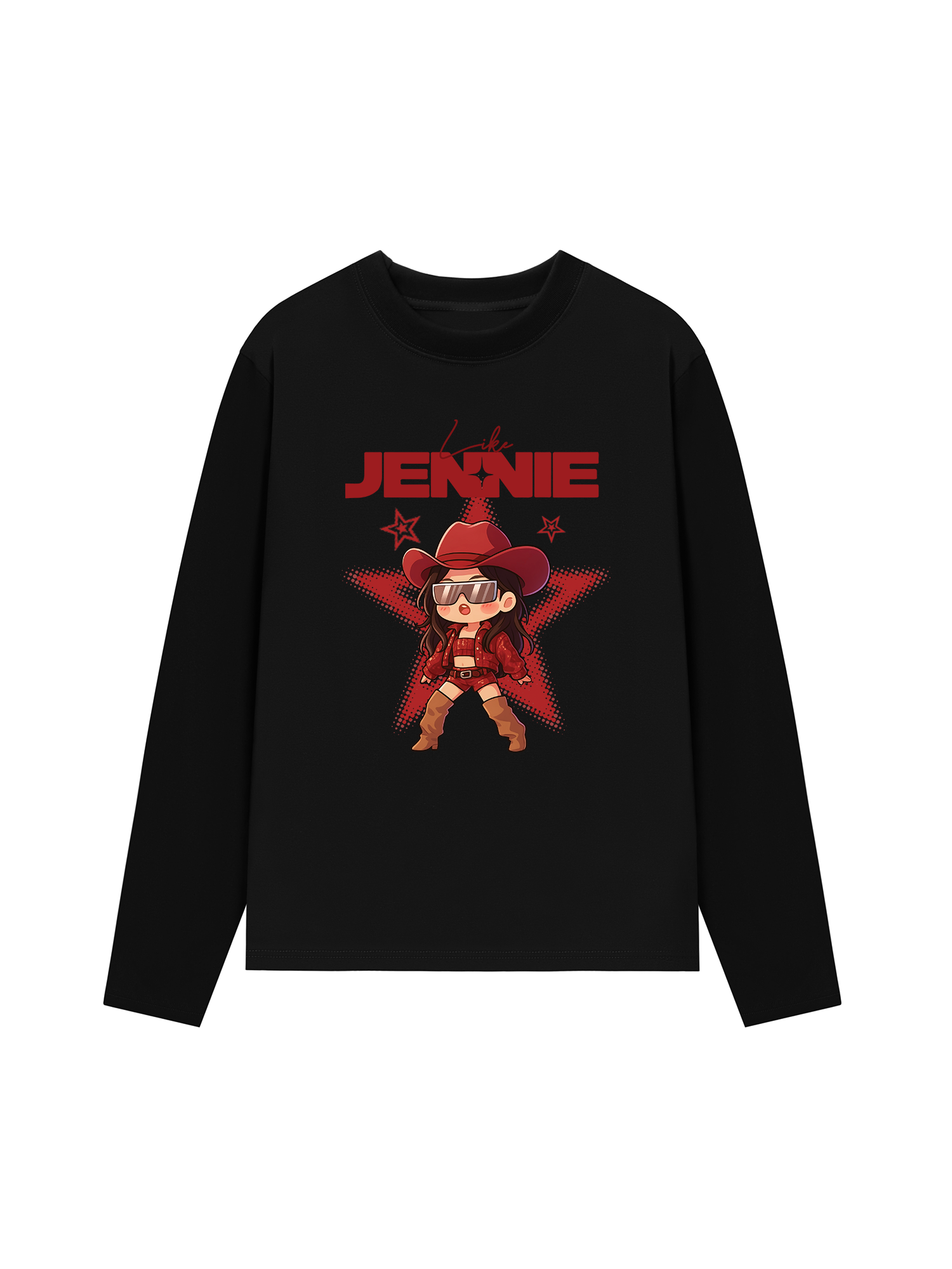 Áo Thun Dài Tay Black Pink Like Jenie