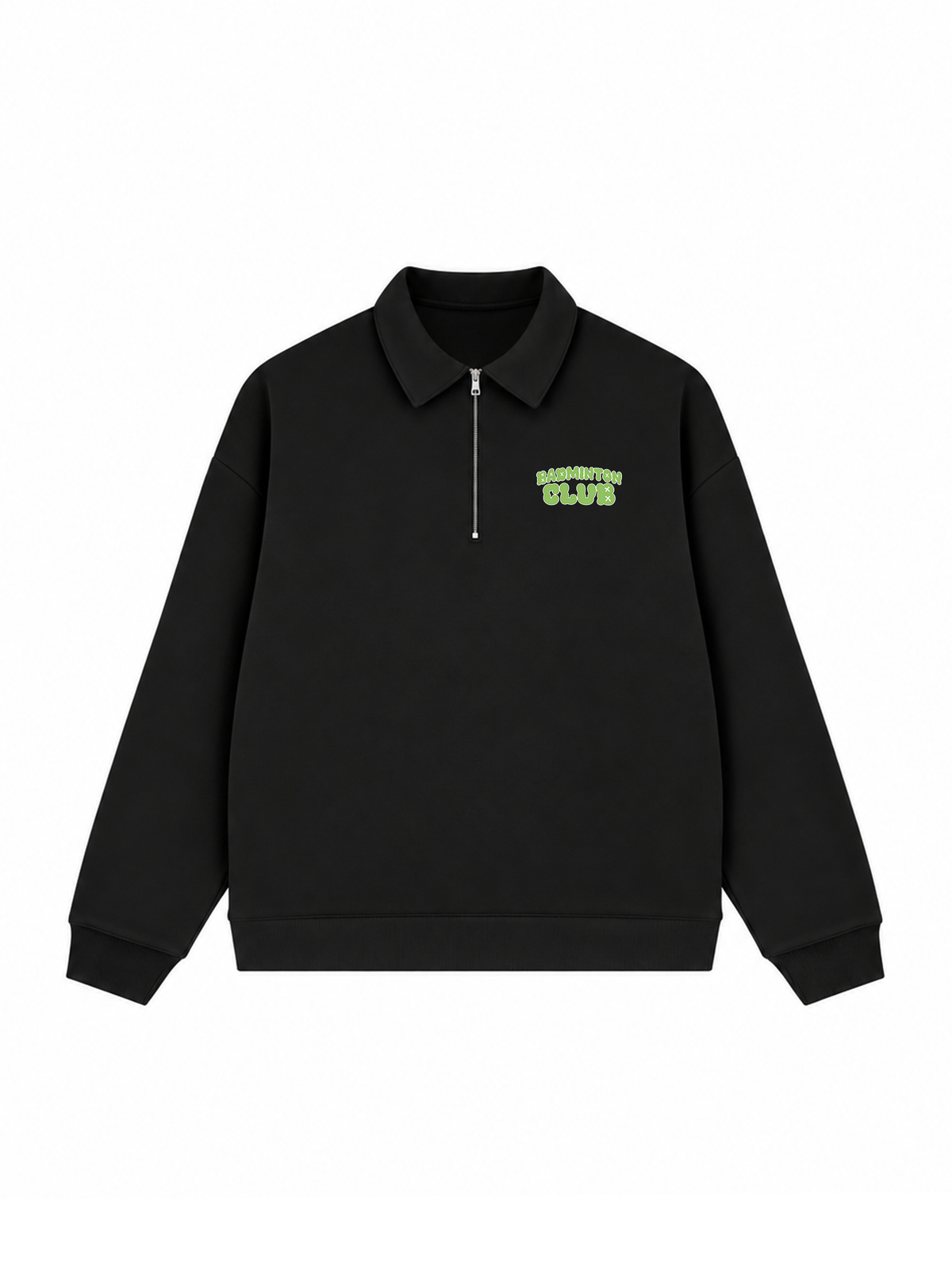 Áo Sweater Polo Nỉ Hai Da Badminton Club
