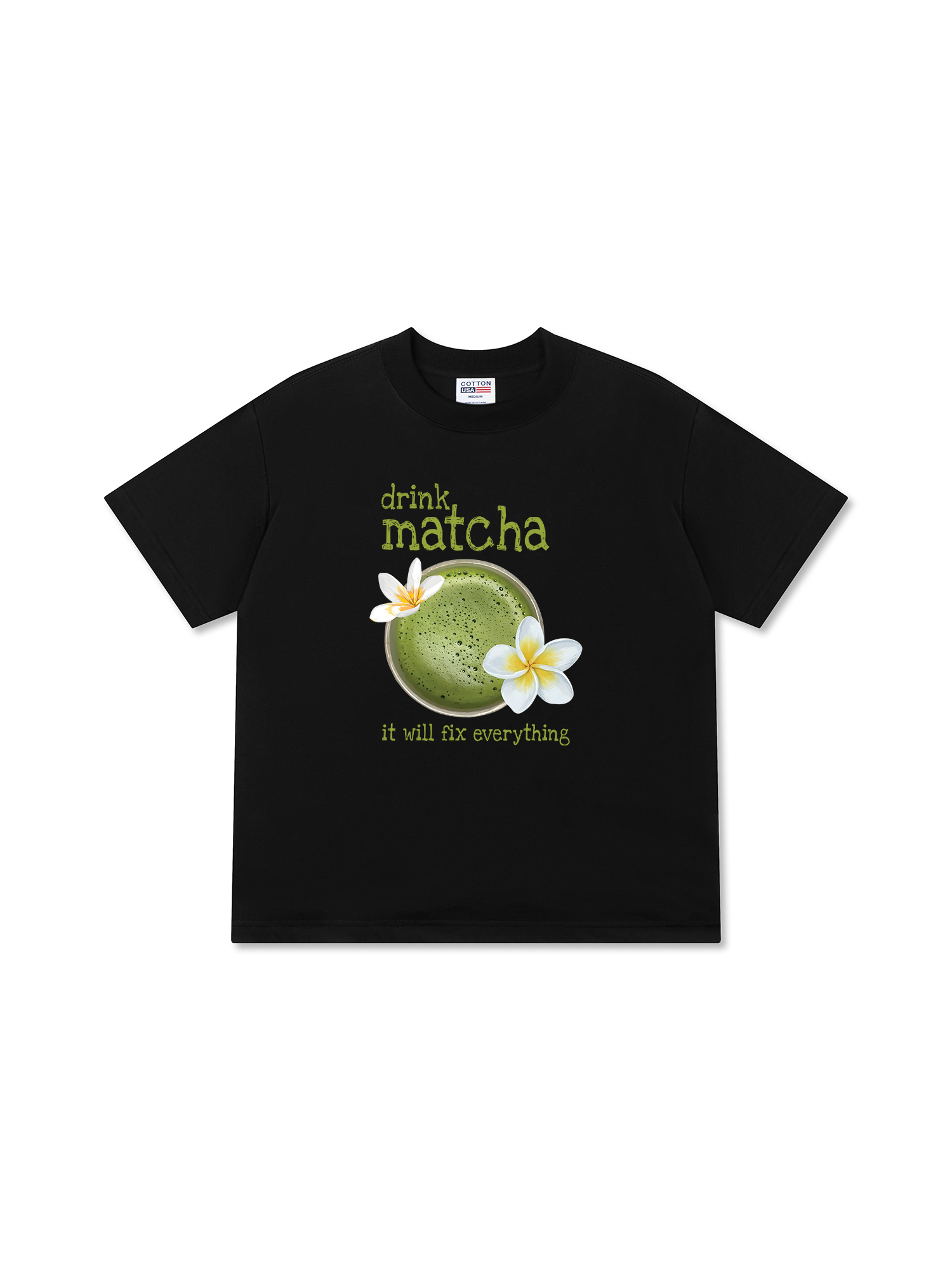 Áo Thun Relaxed Fit Daily Cup Matcha Will Fix Everything