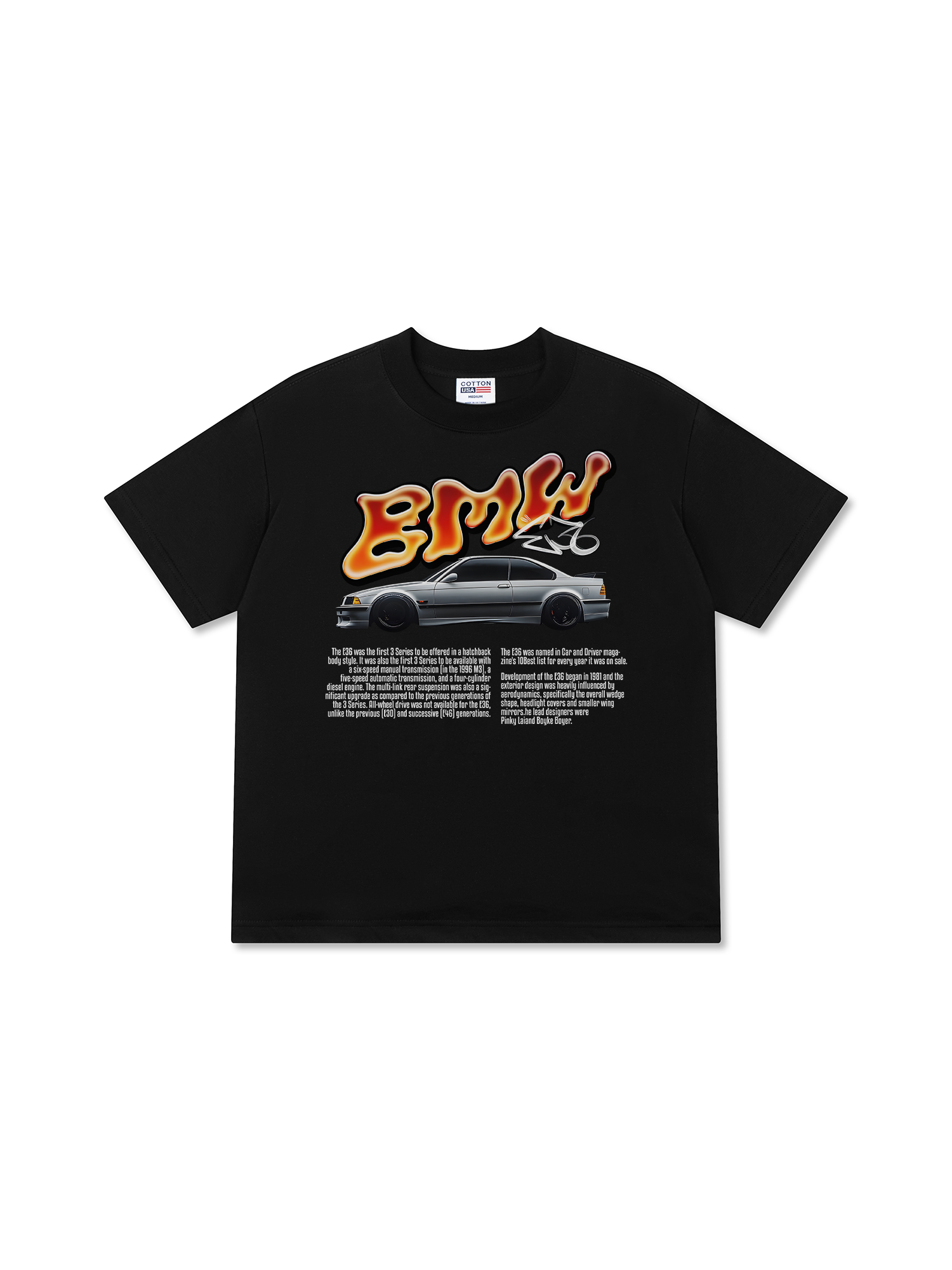 Áo Thun Relaxed Fit BMW Flame Neon