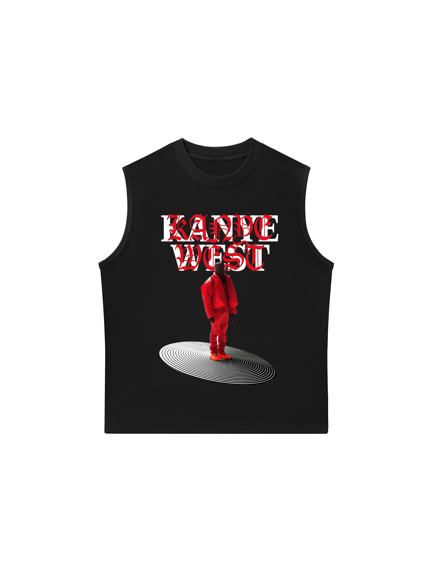 Áo Ba Lỗ Relaxed Fit Rapper Kanye West