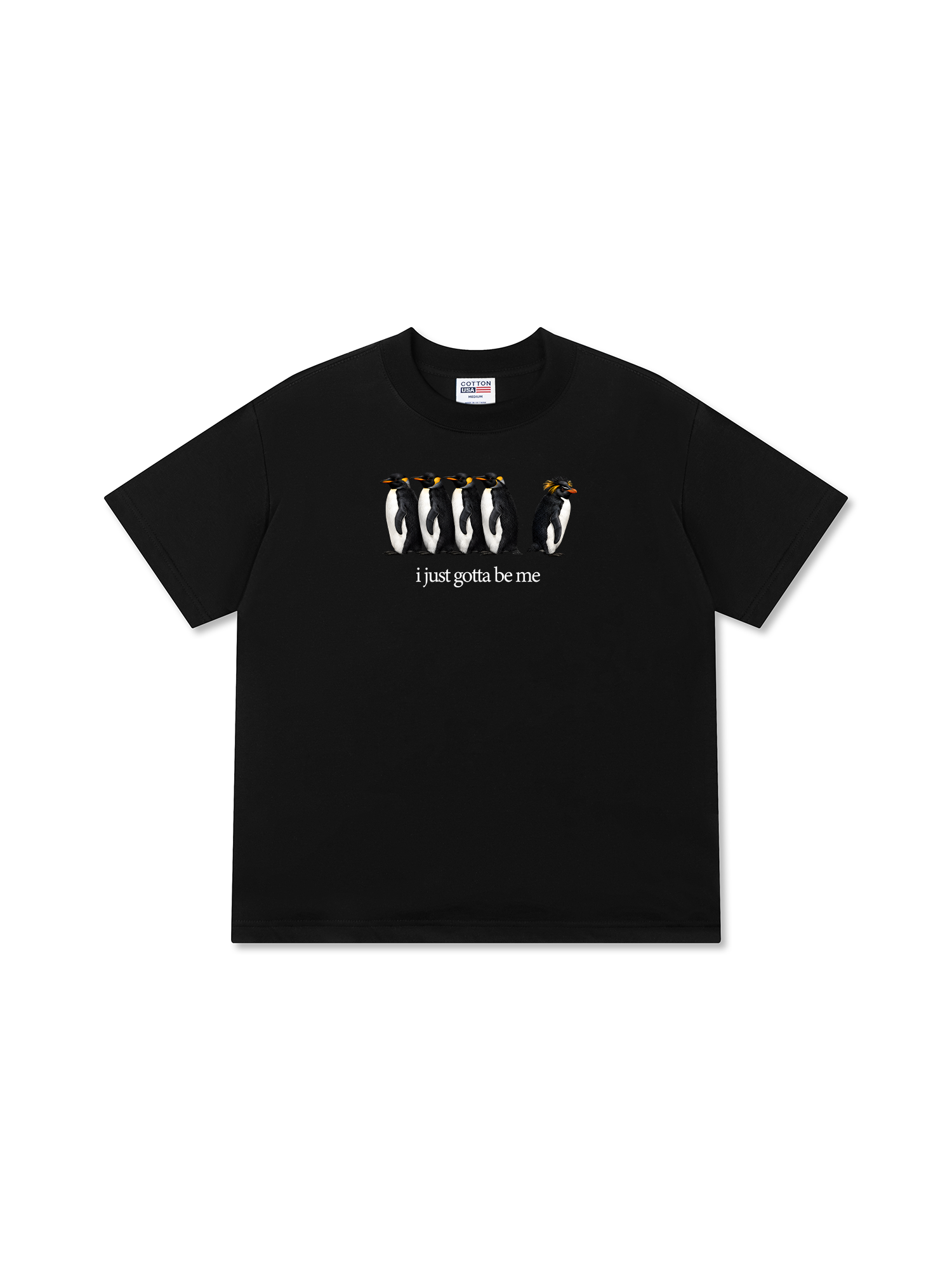 Áo Thun Relaxed Fit I Just Gotta Be Me Penguin