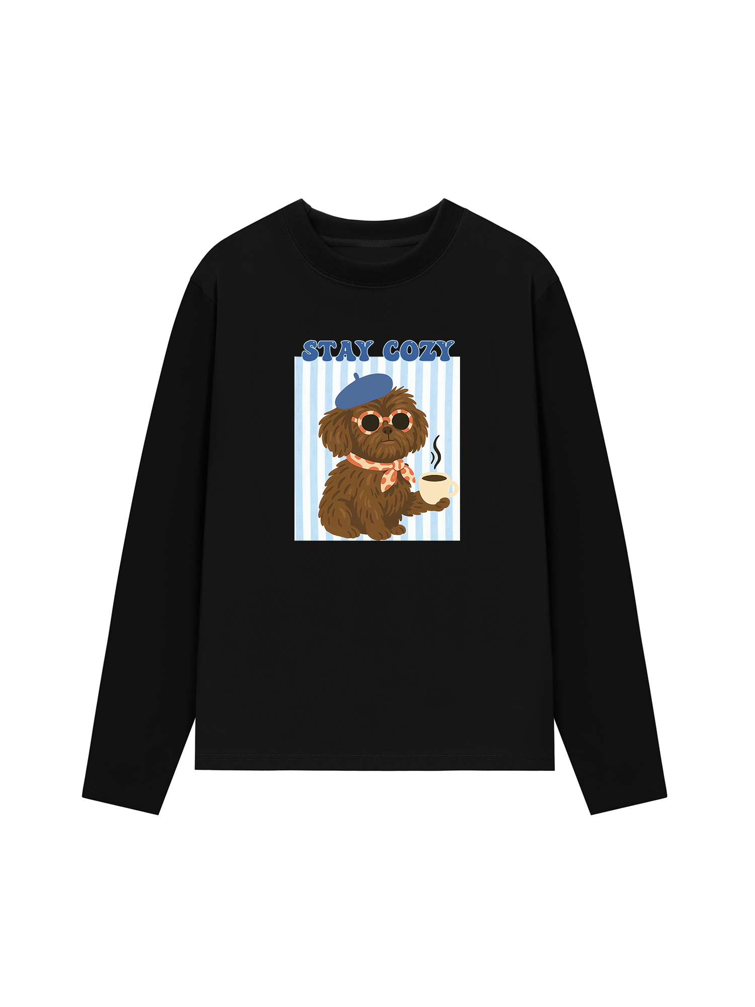 Áo Thun Dài Tay Stay Cozy Cute Puppy