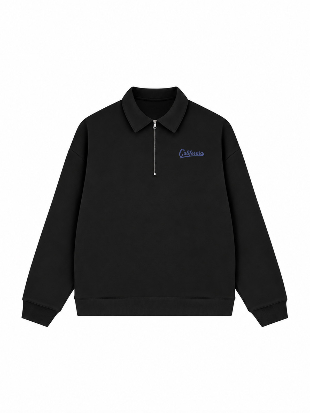 Áo Sweater Polo Nỉ Hai Da USA Califorinia Blue
