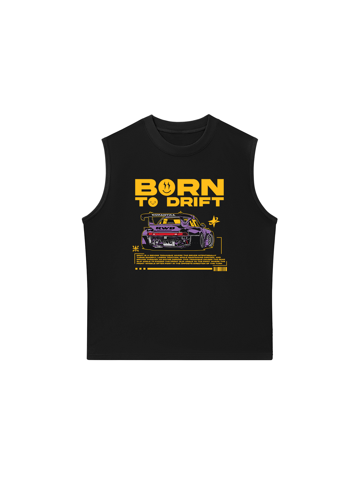 Áo Ba Lỗ Relaxed Fit Porsche Born To Drift