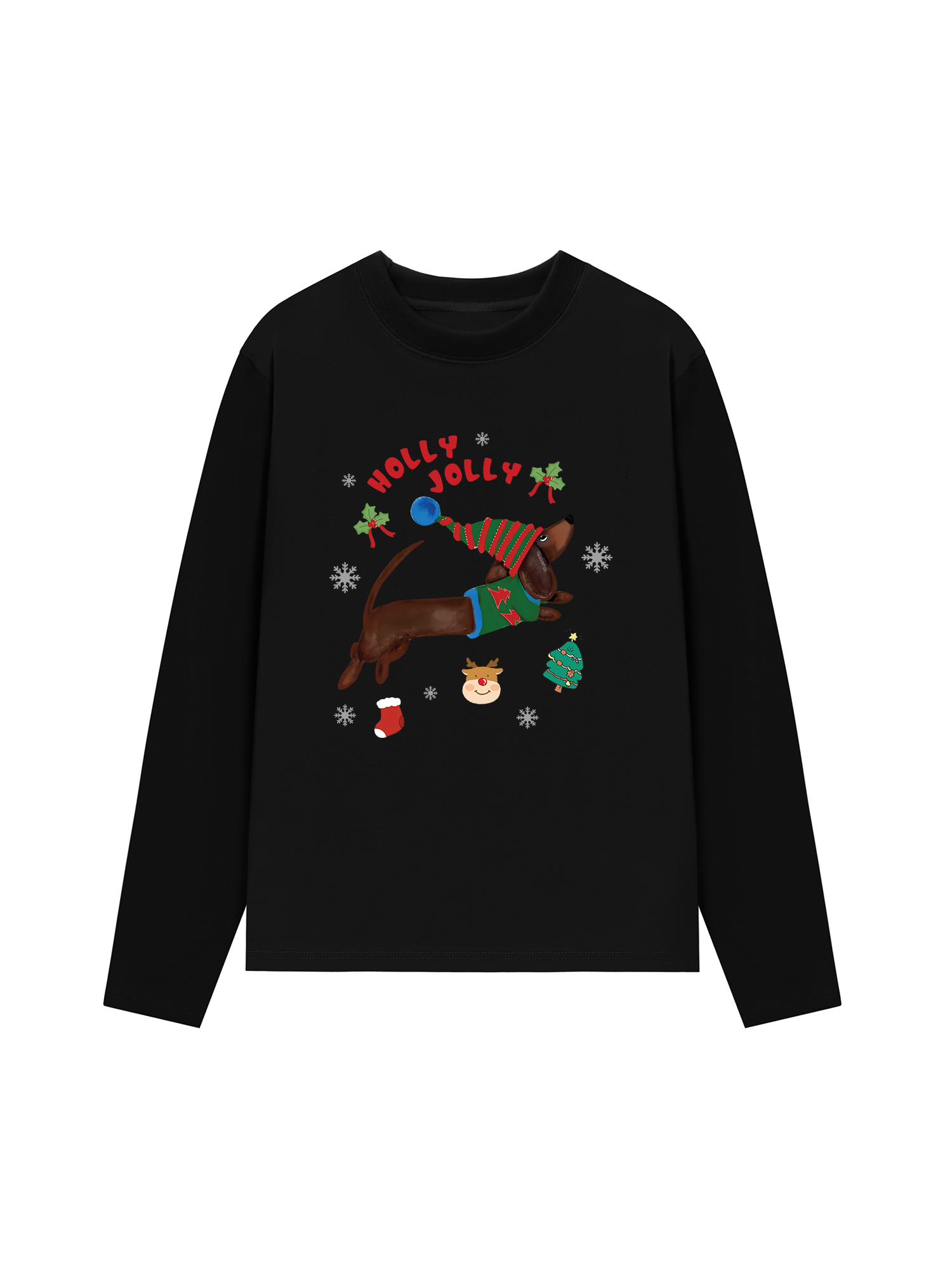 Áo Thun Dài Tay Holy Jolly Cute Puppy