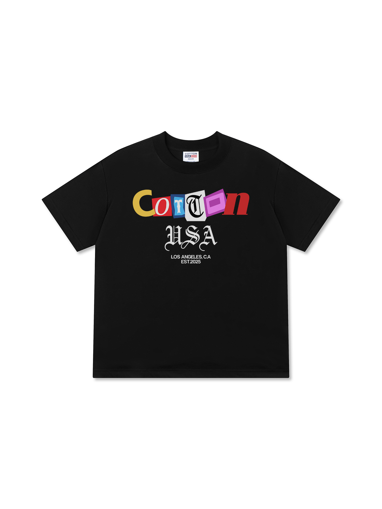 Áo Thun Relaxed Fit USA Paper Cut