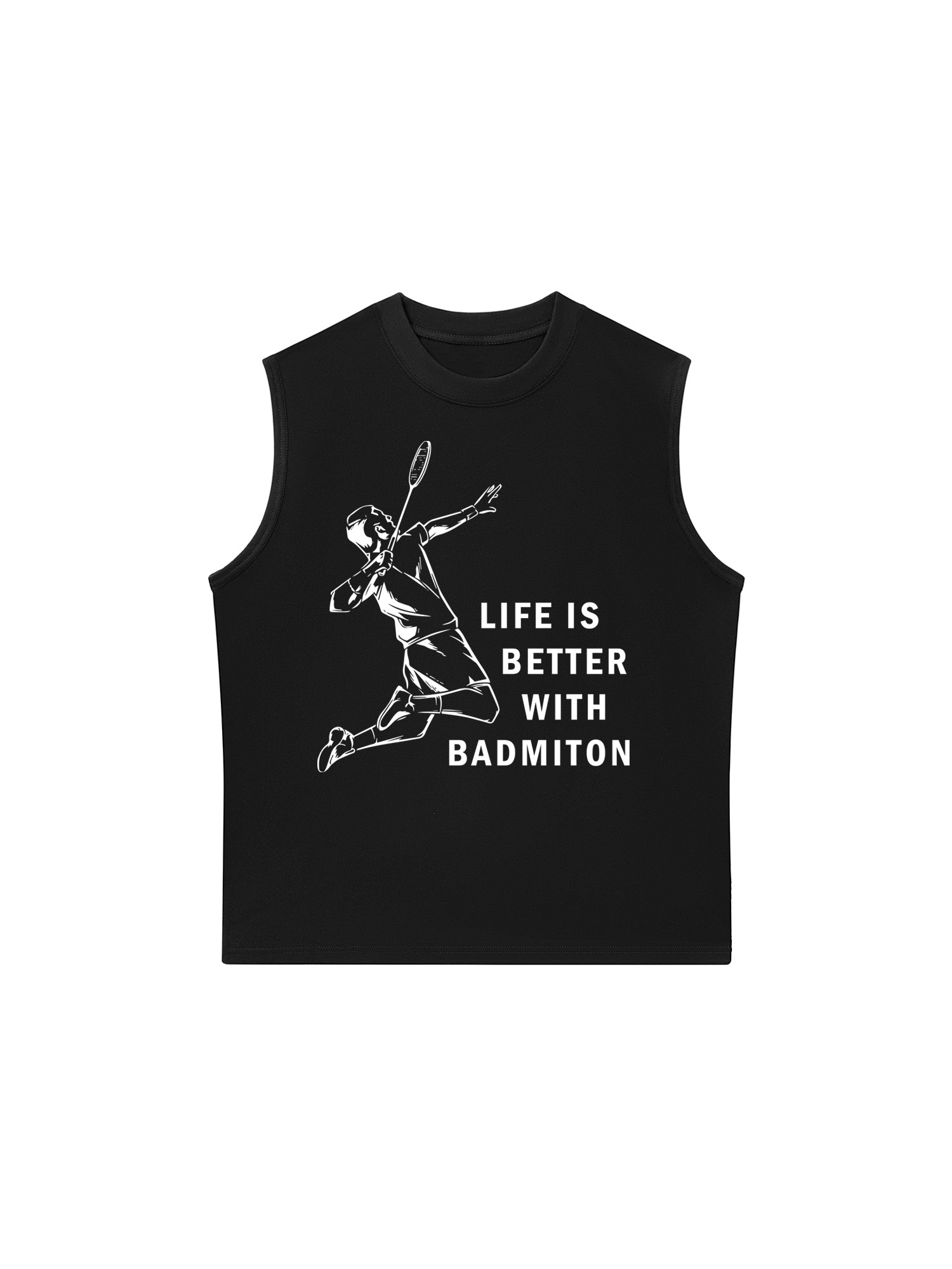 Áo Ba Lỗ Relaxed Fit Badminton Life Is Better With Badminton