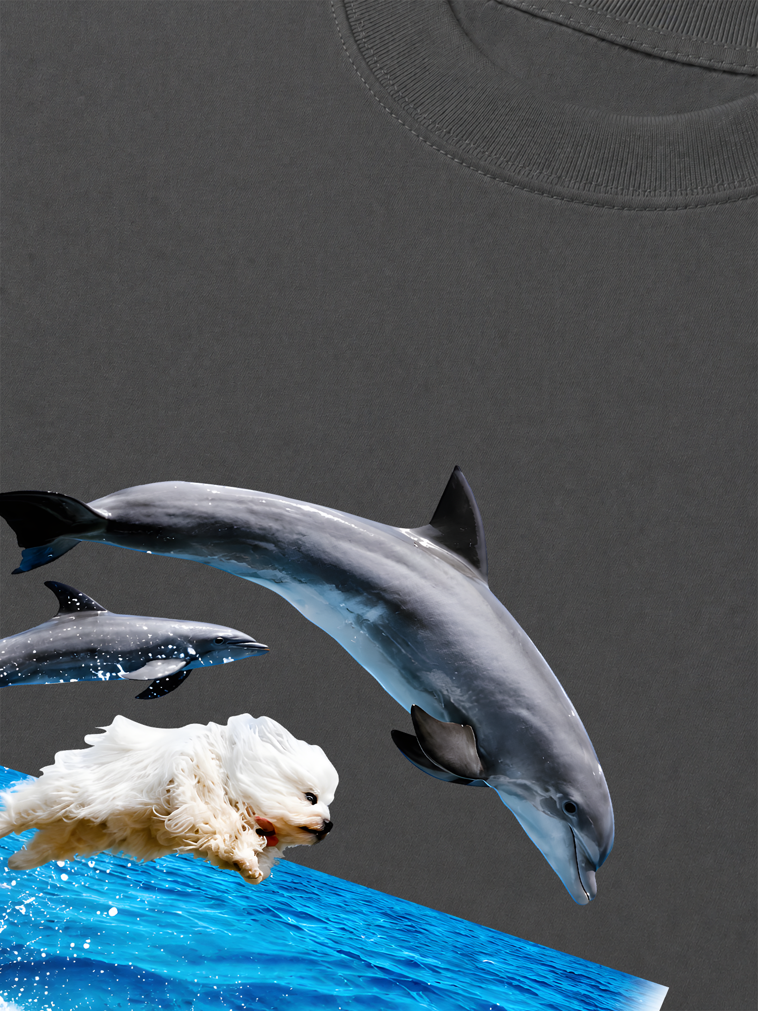 Áo Thun Relaxed Fit I Just Gotta Be Me Dog And Dolphin